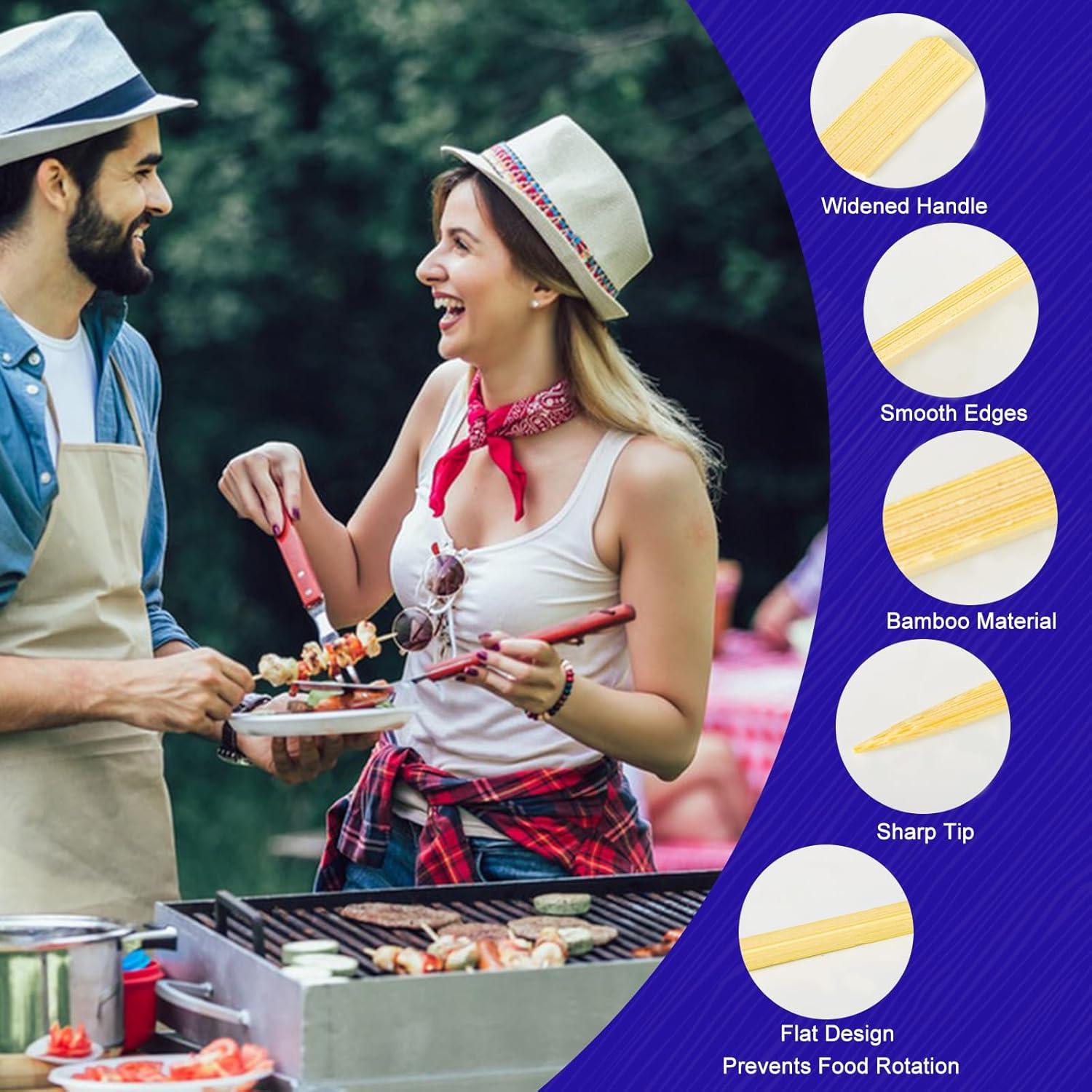 Pinchos de Bambú 11.94 cm Sankoly - 100 Piezas para Aperitivos