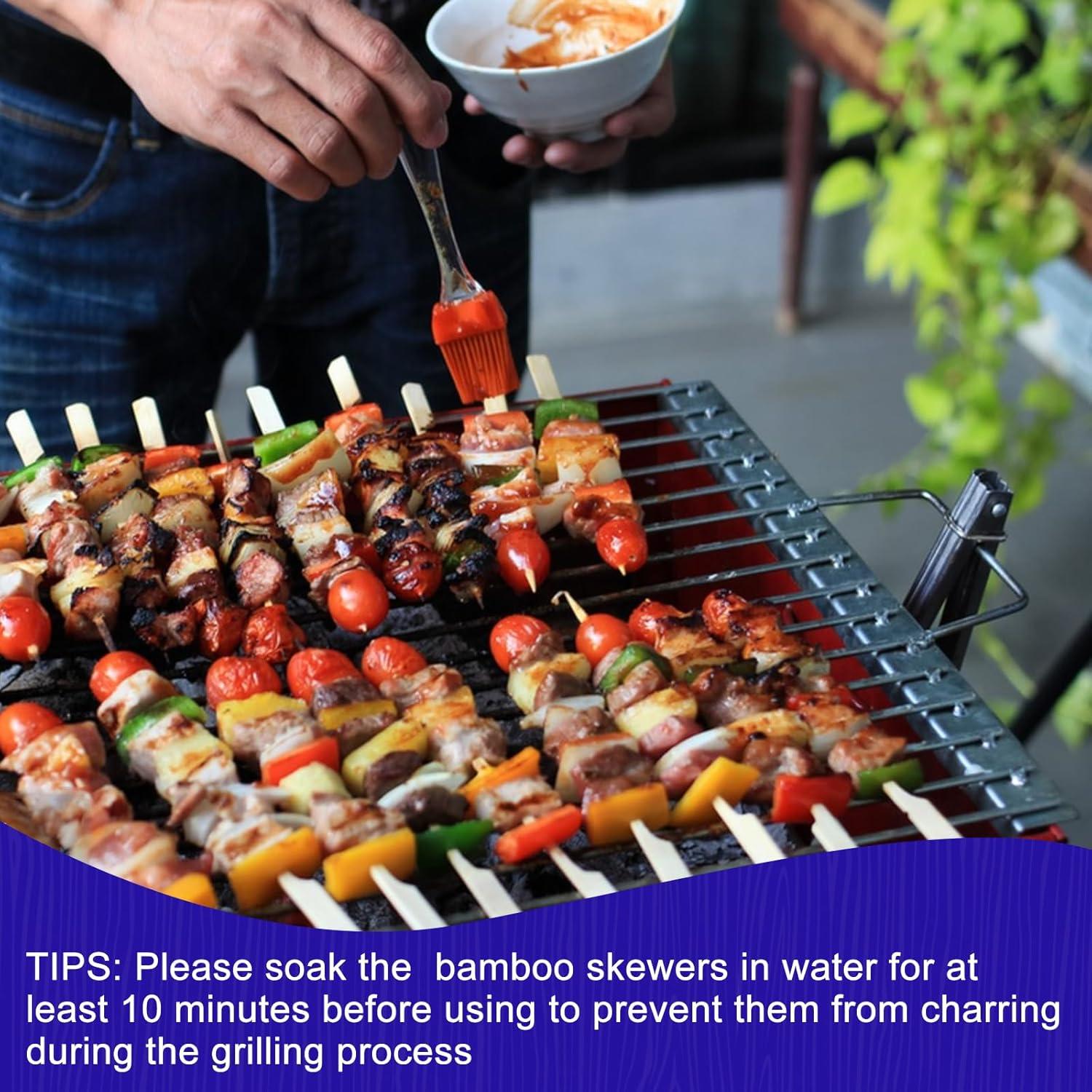 Pinchos de Bambú 11.94 cm Sankoly - 100 Piezas para Aperitivos