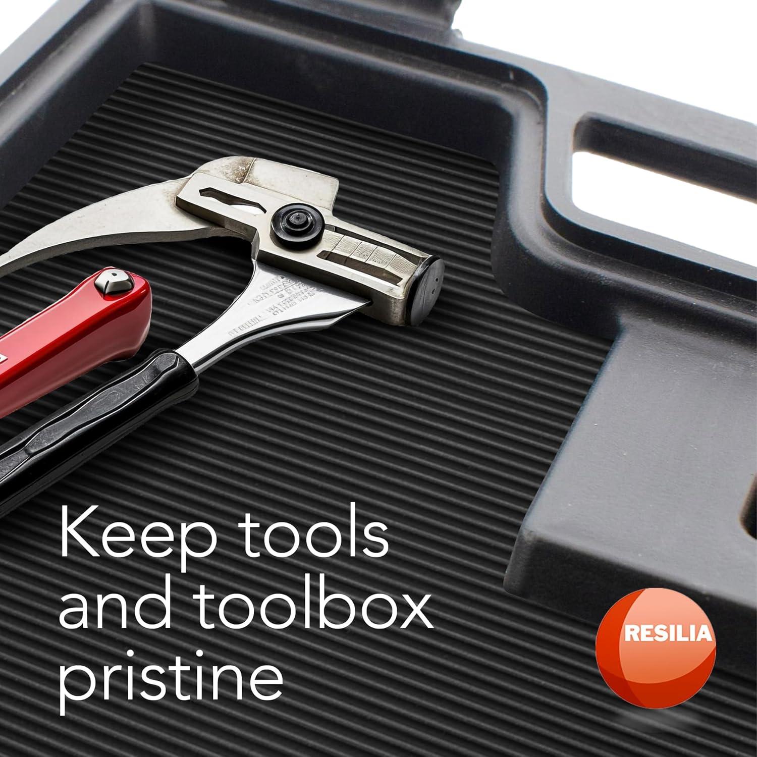 Alfombrilla Antideslizante RESILIA 45.72x182.88 cm PVC Negro