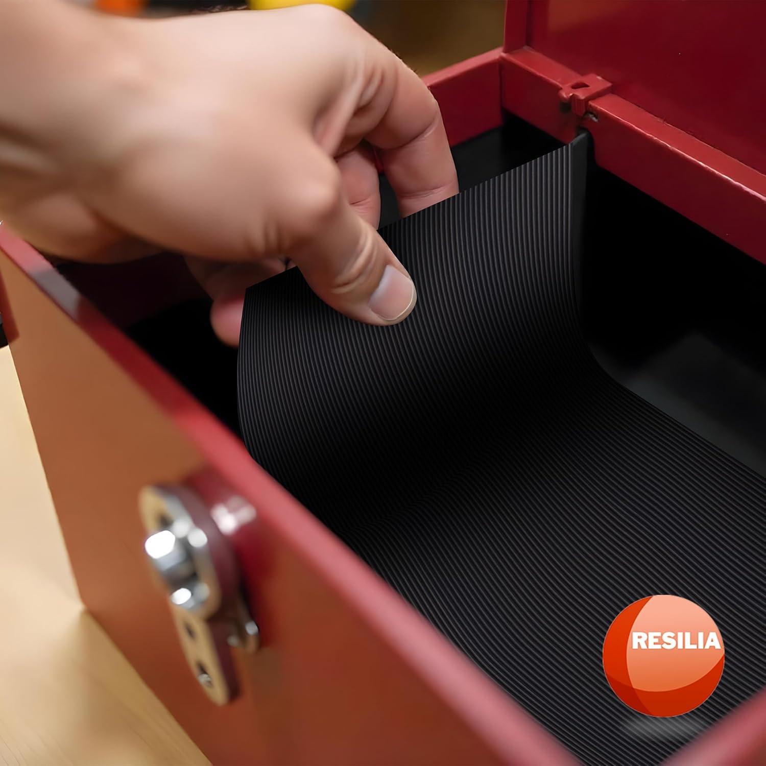 Alfombrilla Antideslizante RESILIA 45.72x182.88 cm PVC Negro