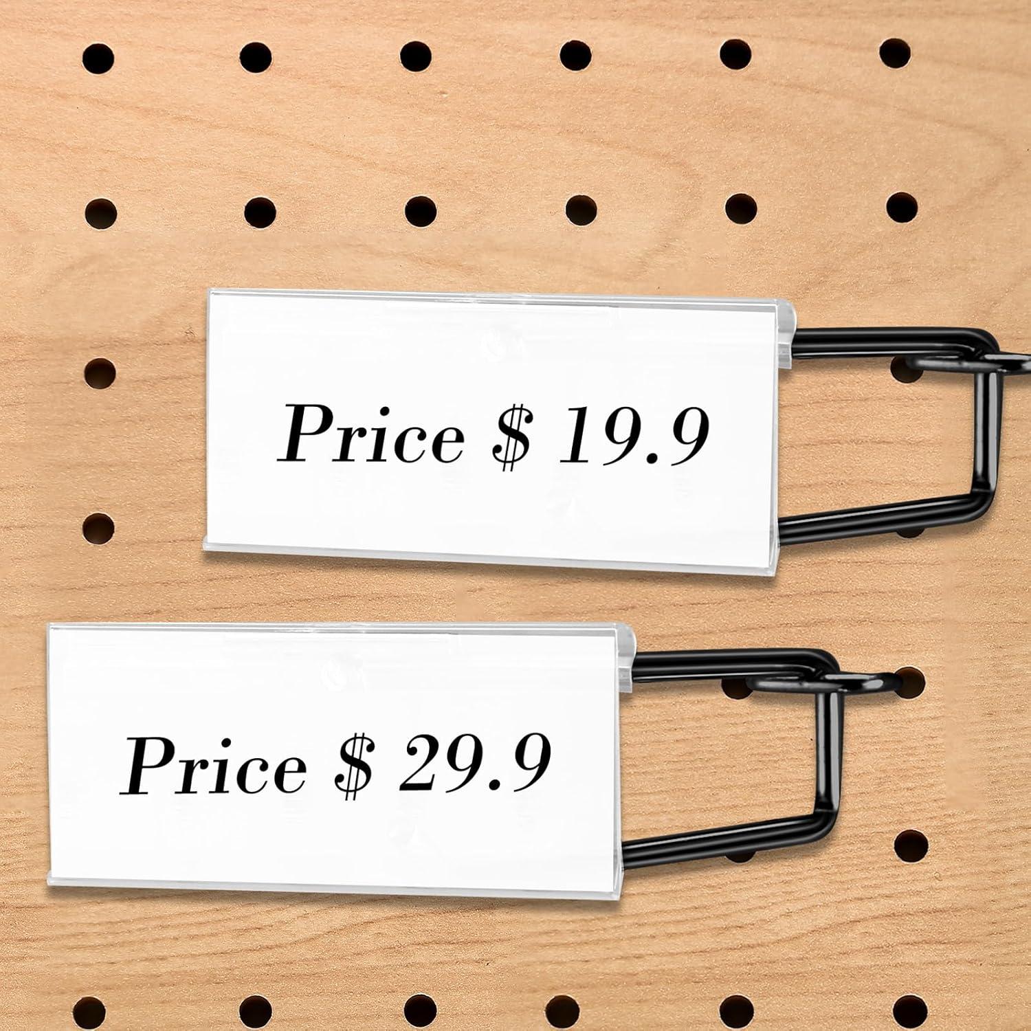 Ganchos de Metal Negro para Tablero de Clavos Tandefio 50 Pzas 10.2 cm