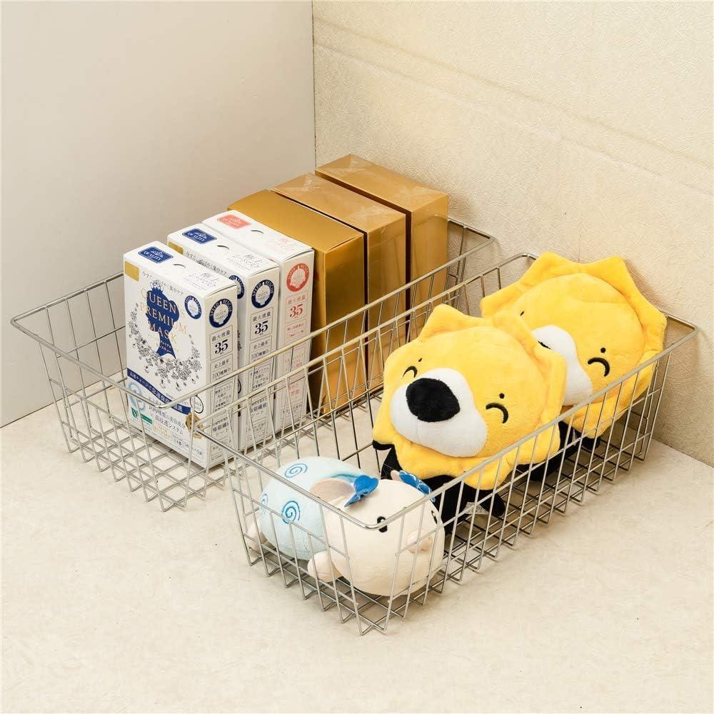 Cesta de Almacenamiento de Alambre Blitzlabs Cromo 4 Piezas