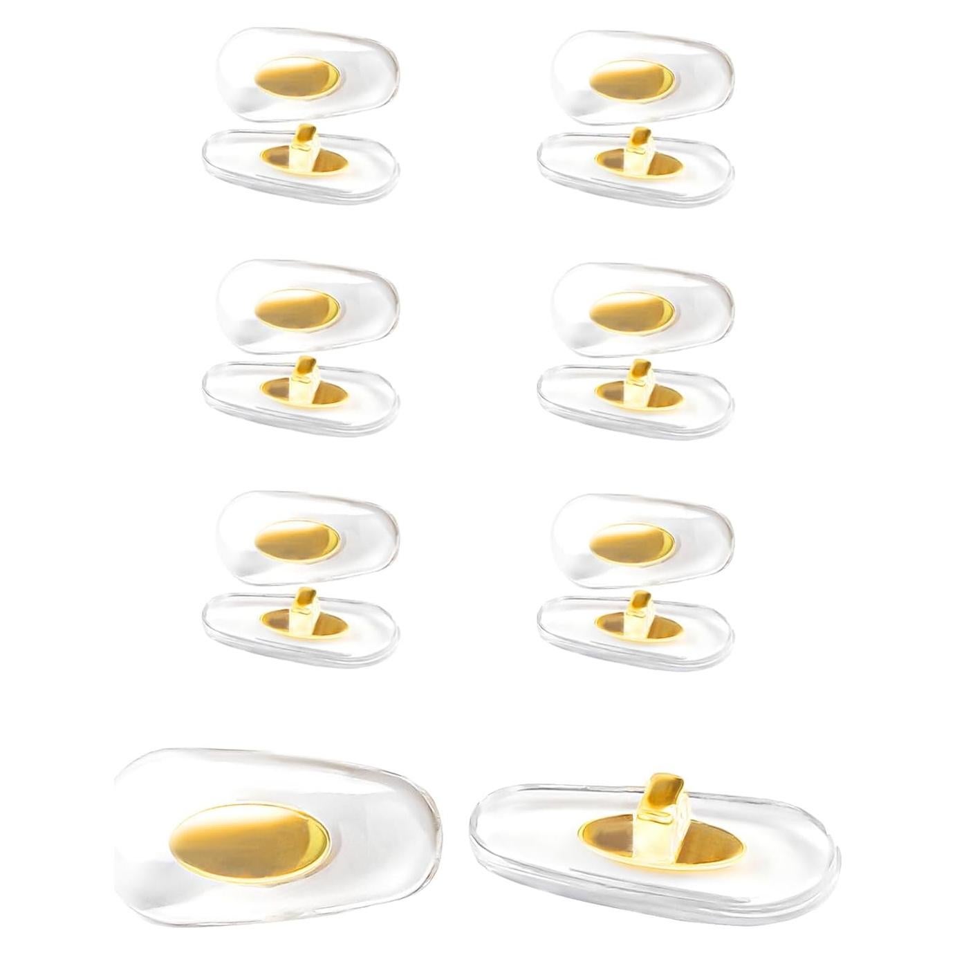 6 Pares Almohadillas Nasales Doradas Ray-Ban Plug-in