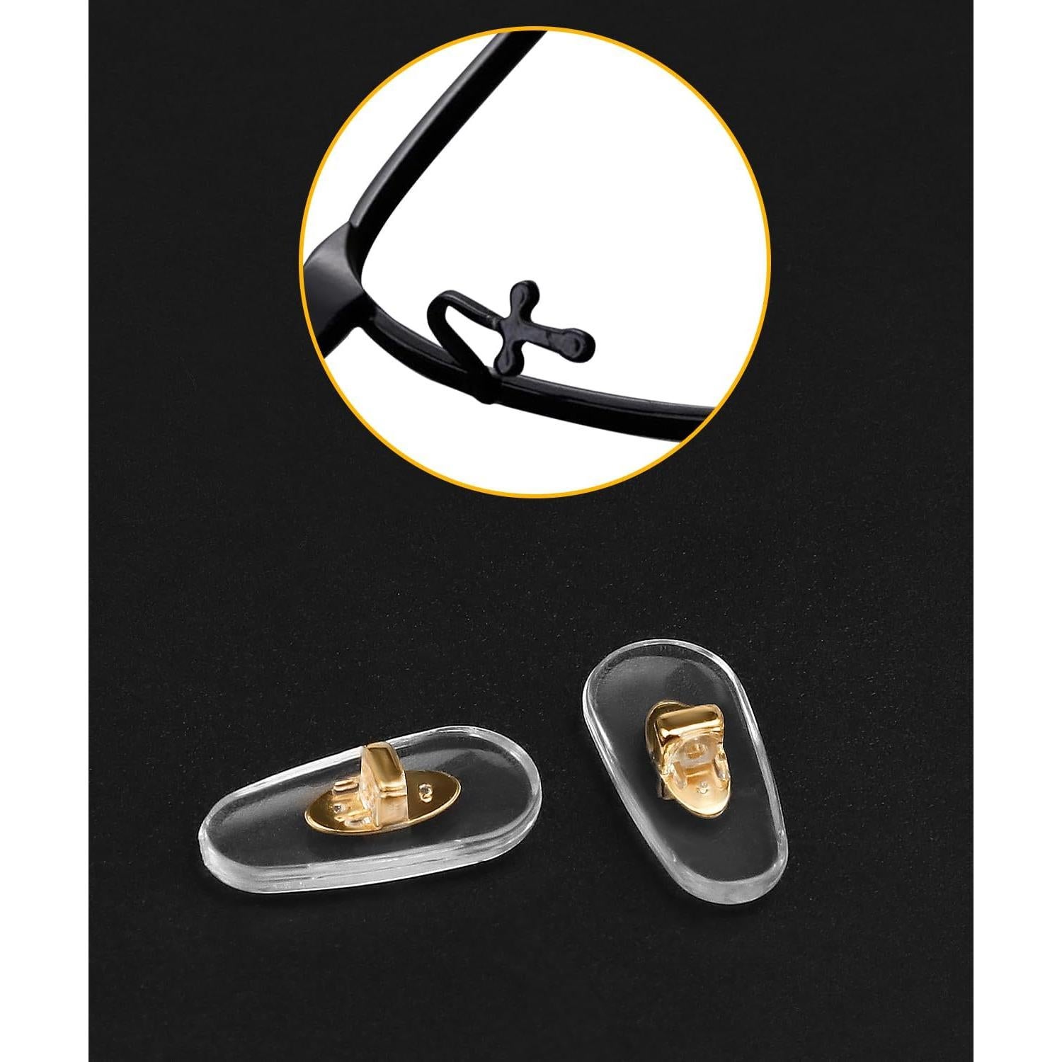 6 Pares Almohadillas Nasales Doradas Ray-Ban Plug-in