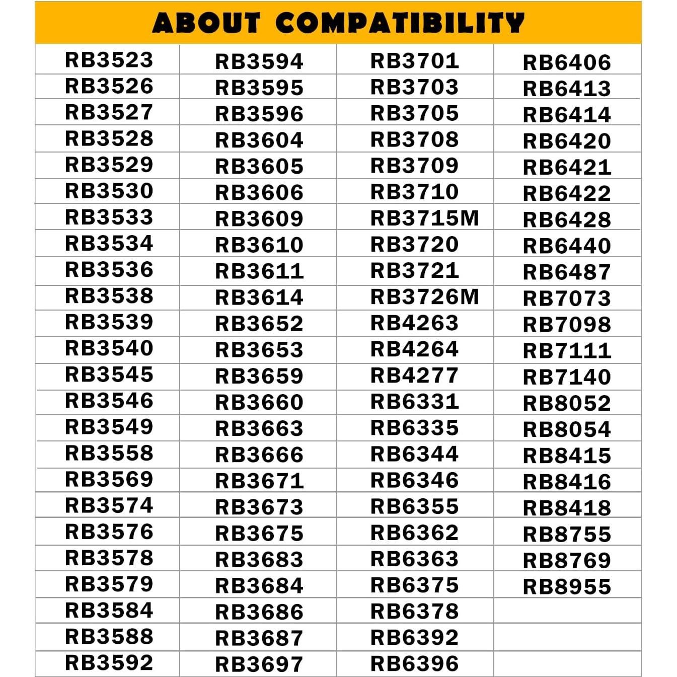 6 Pares Almohadillas Nasales Doradas Ray-Ban Plug-in