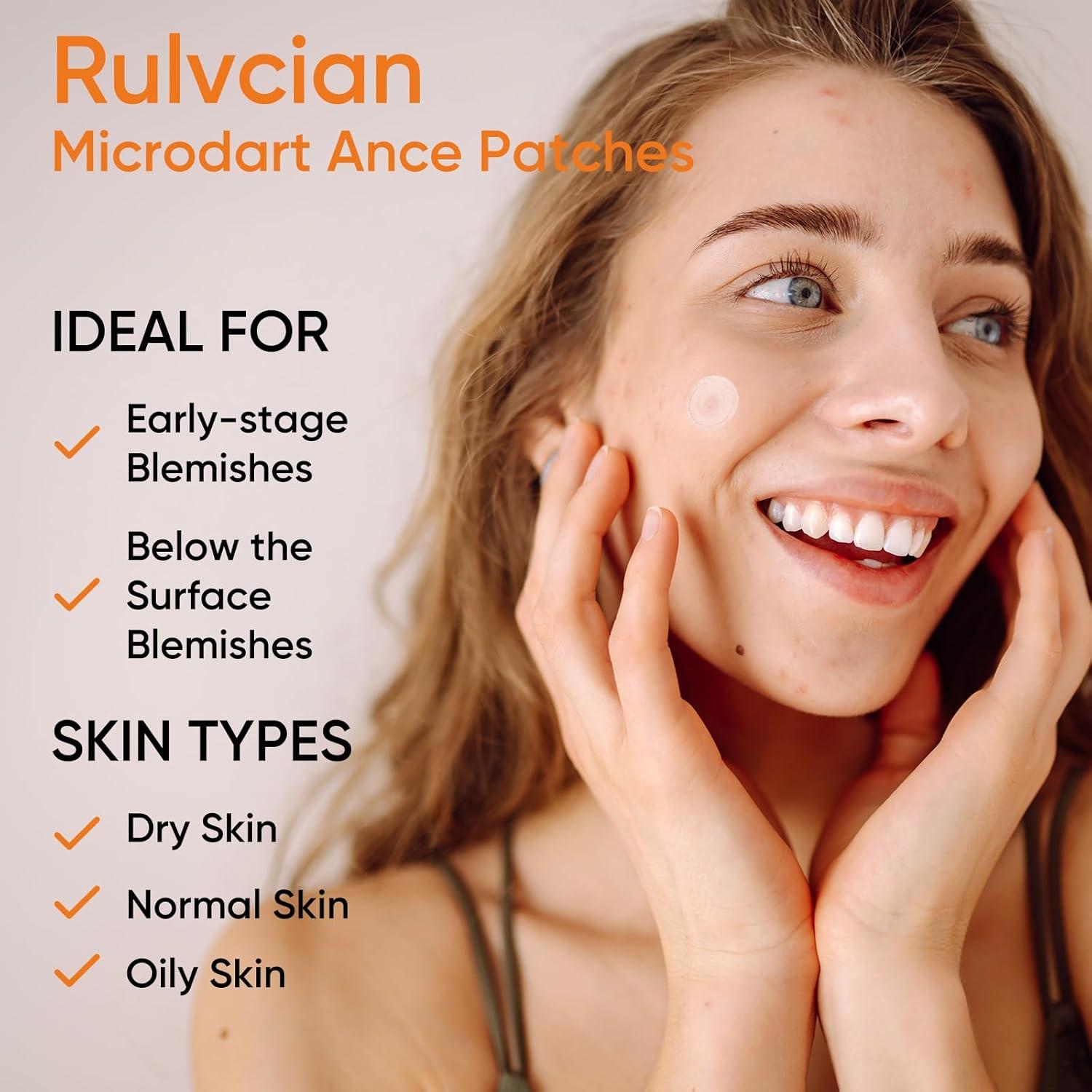 Parche para Acné Rulvcian - 54 Unidades, Microdart y Ácido Salicílico