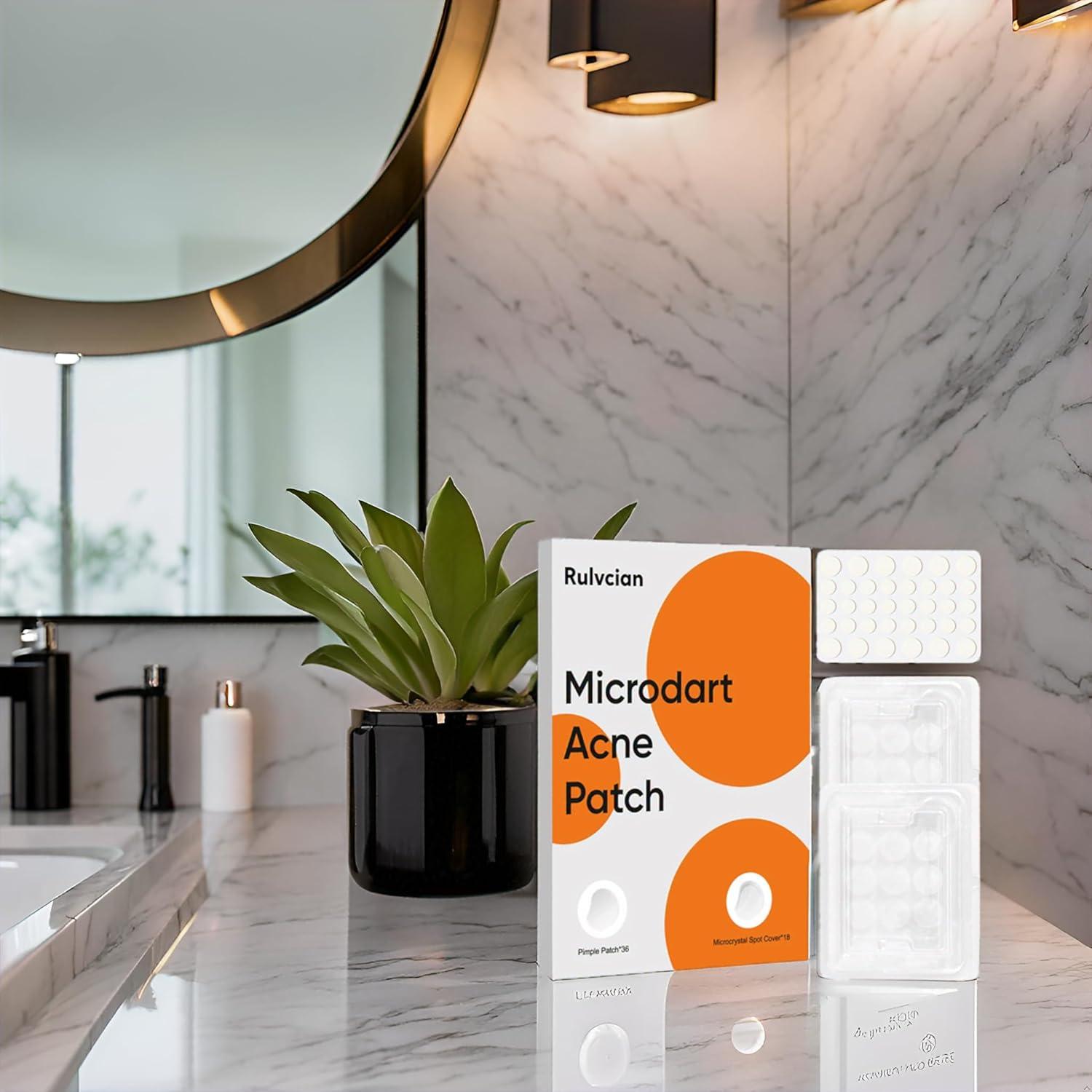 Parche para Acné Rulvcian - 54 Unidades, Microdart y Ácido Salicílico
