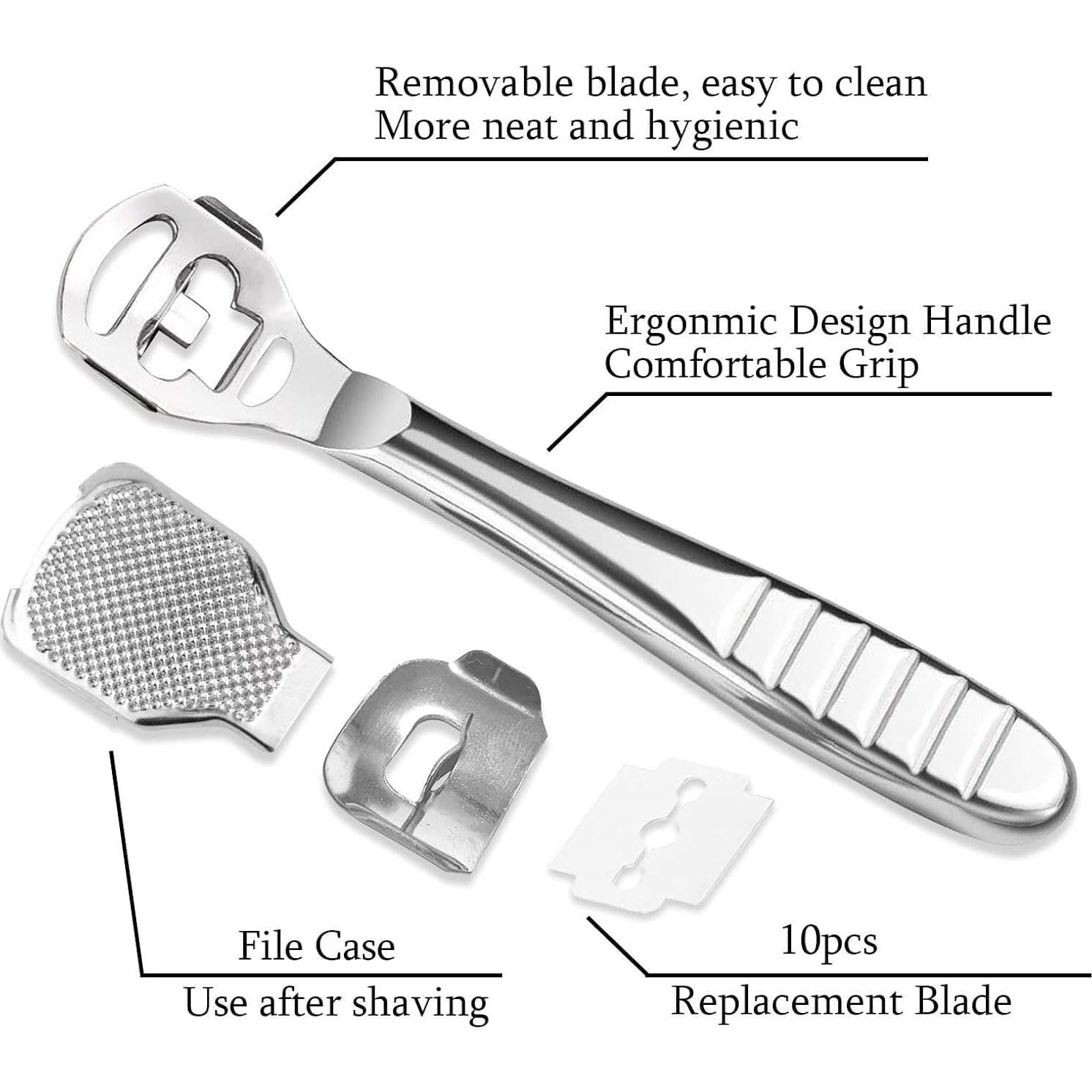 Juego de Rasurador de Callos Jutoe - 52 Piezas, Acero Inoxidable