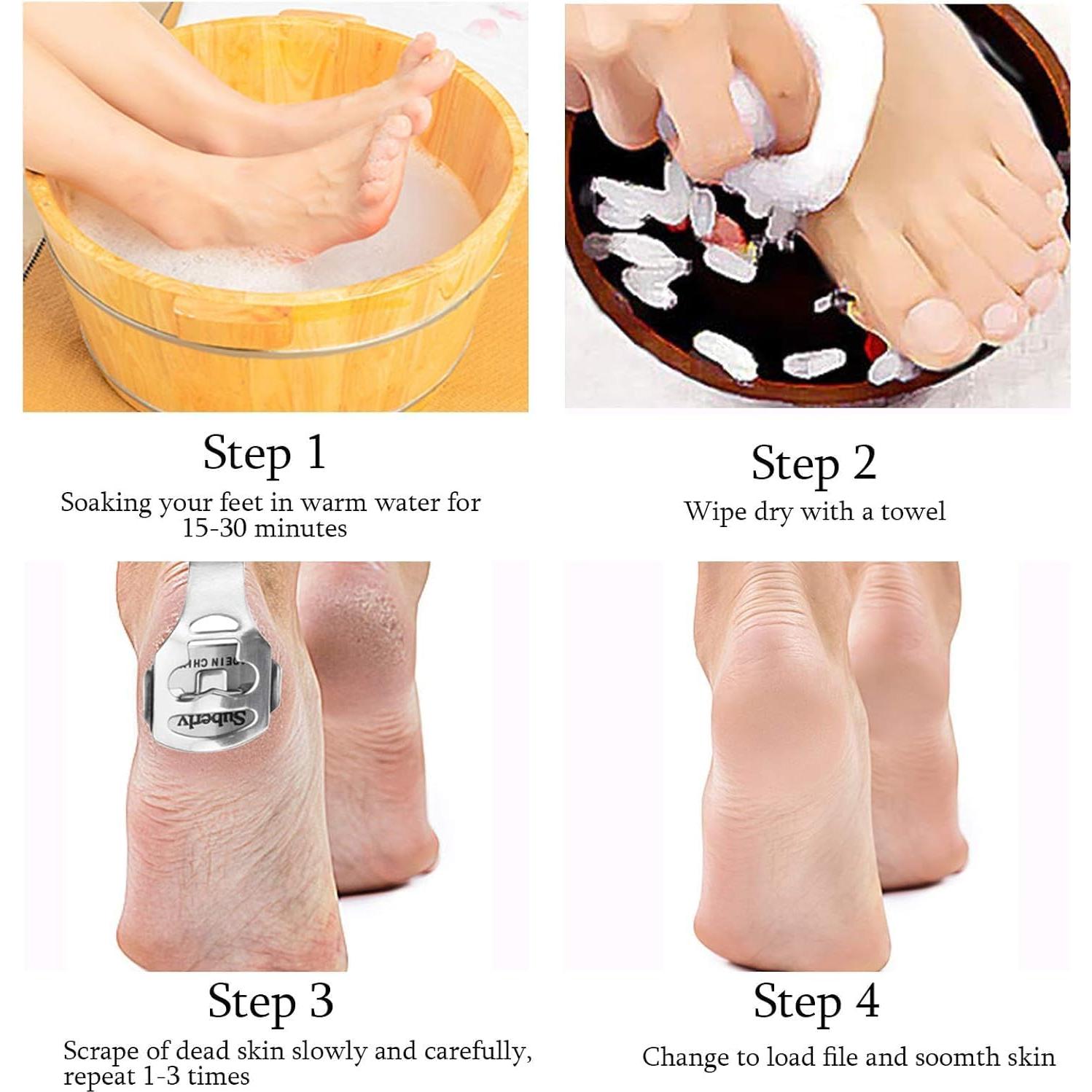 Juego de Rasurador de Callos Jutoe - 52 Piezas, Acero Inoxidable