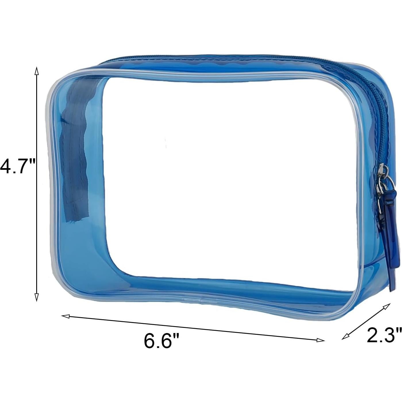 Bolsa de Viaje Transparente Buminee Azul Marino Pequeña 16.8x5.8x11.9cm