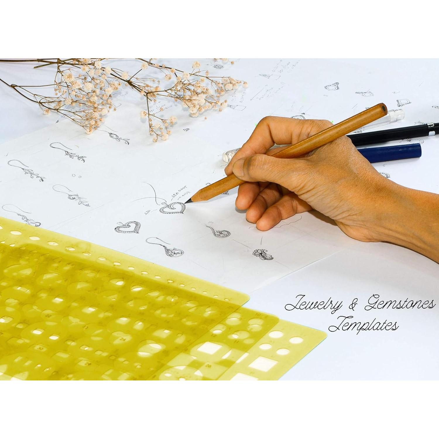 Plantilla de Joyería Traceease para Diseño de Anillo Lateral