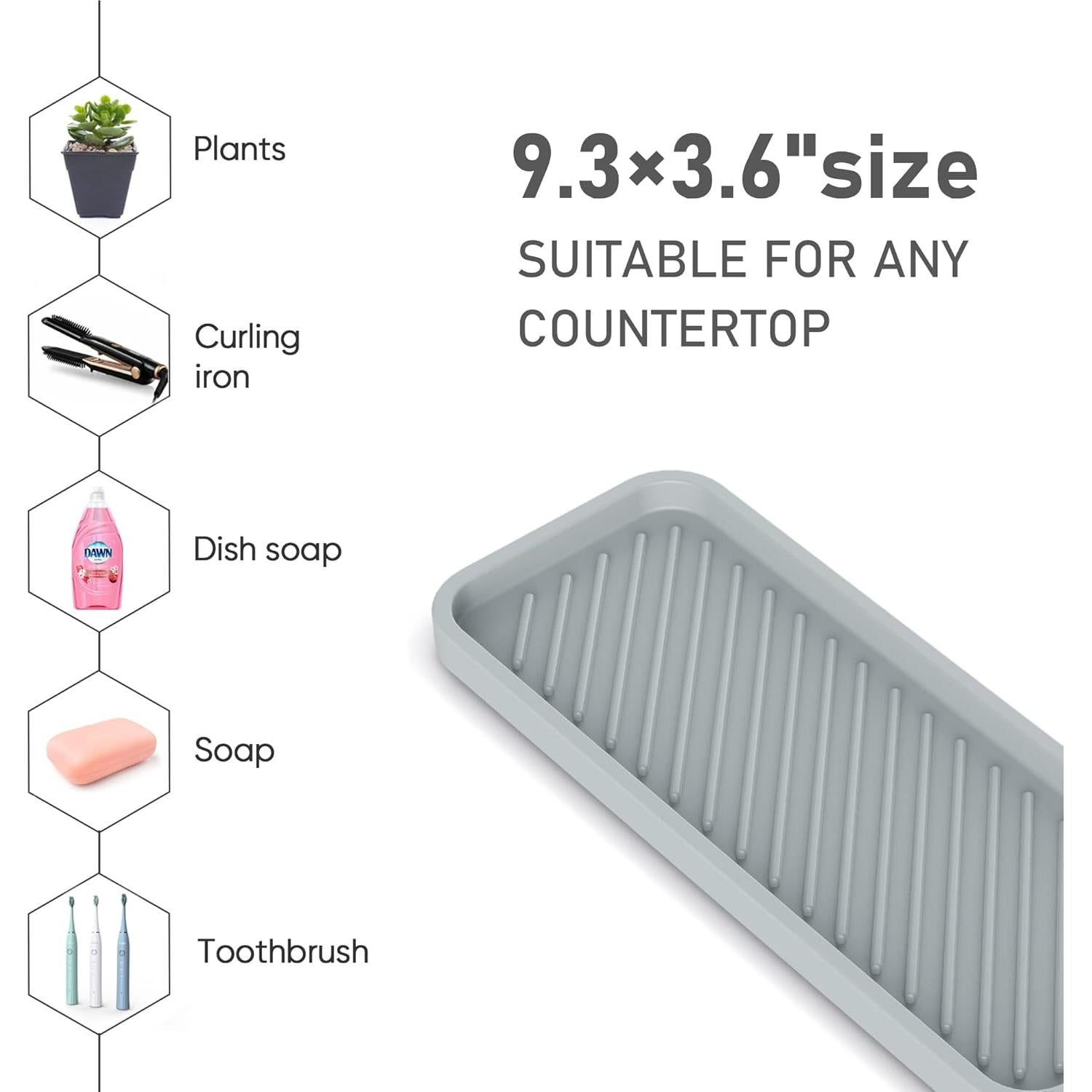 Soporte de Esponja de Silicona EG-SIPRO 23.6x9.1 cm Organizador