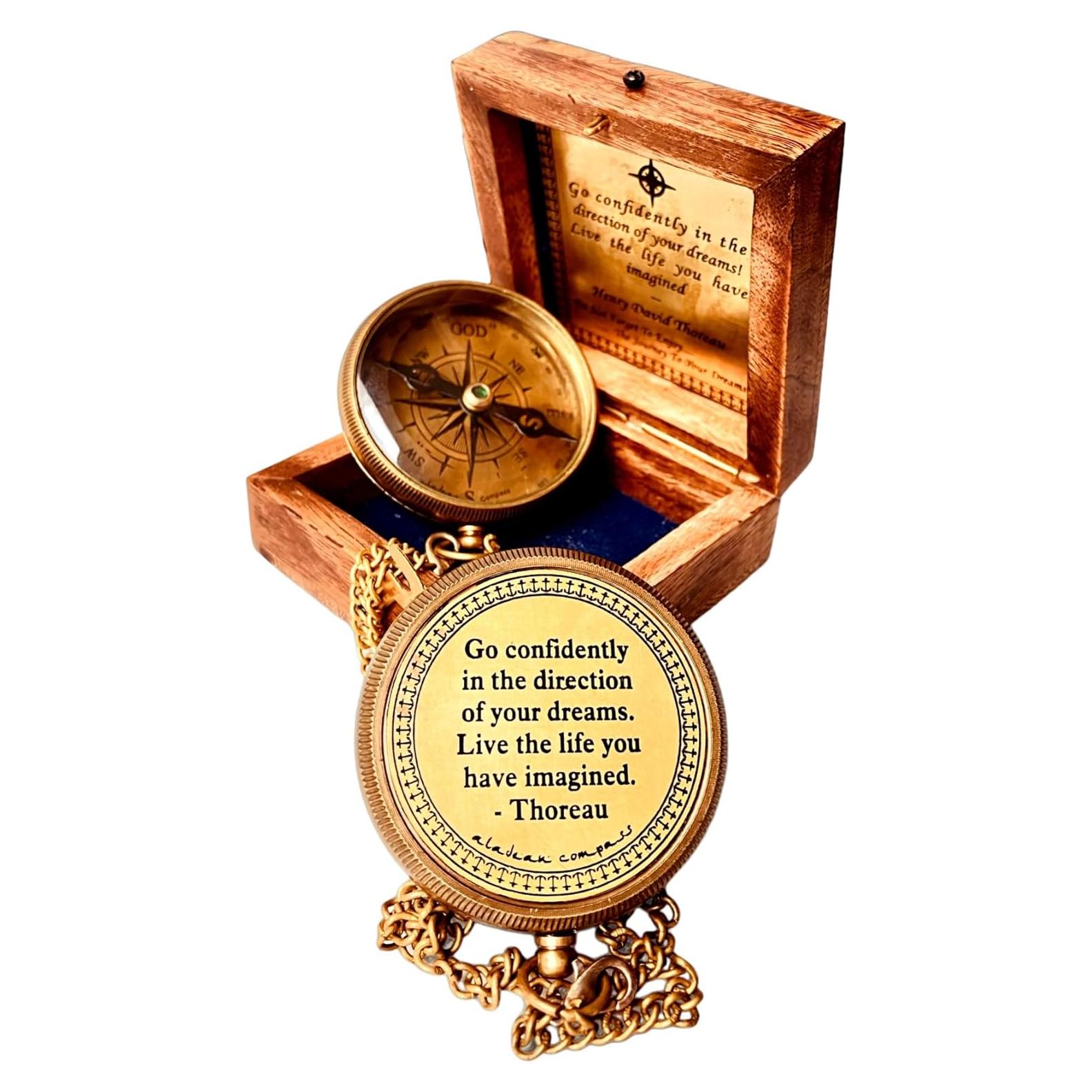 Brújula Grabada ALADEAN 2" (5.08 cm) - Regalo Inspirador