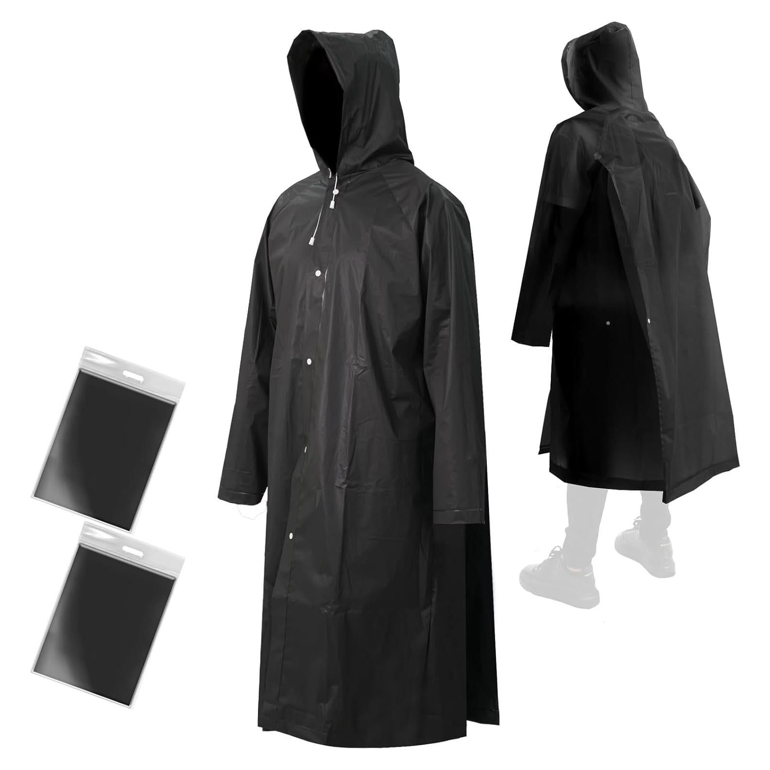 Ponchos de Lluvia ANYOO 2-Pack Impermeables Unisex Adulto