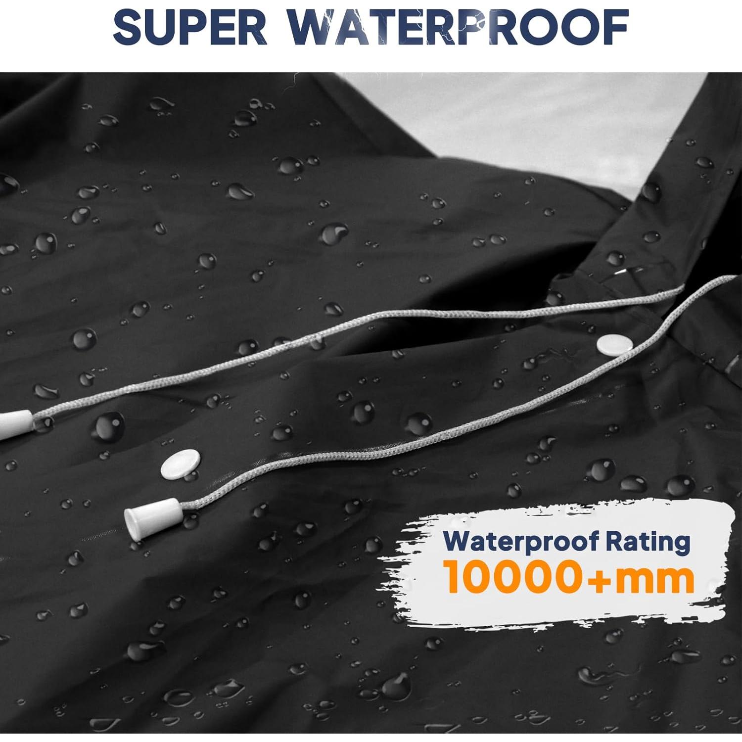 Ponchos de Lluvia ANYOO 2-Pack Impermeables Unisex Adulto