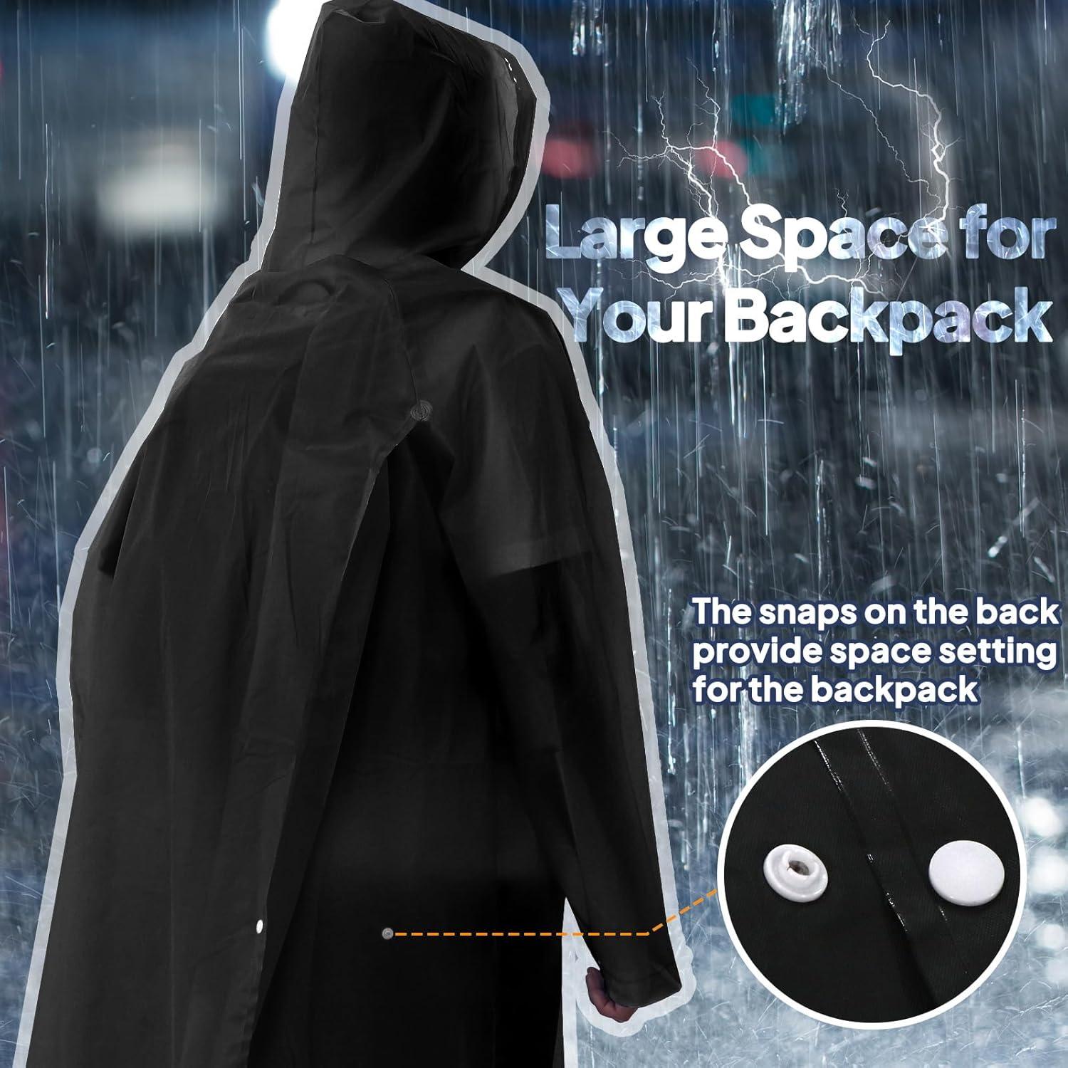 Ponchos de Lluvia ANYOO 2-Pack Impermeables Unisex Adulto