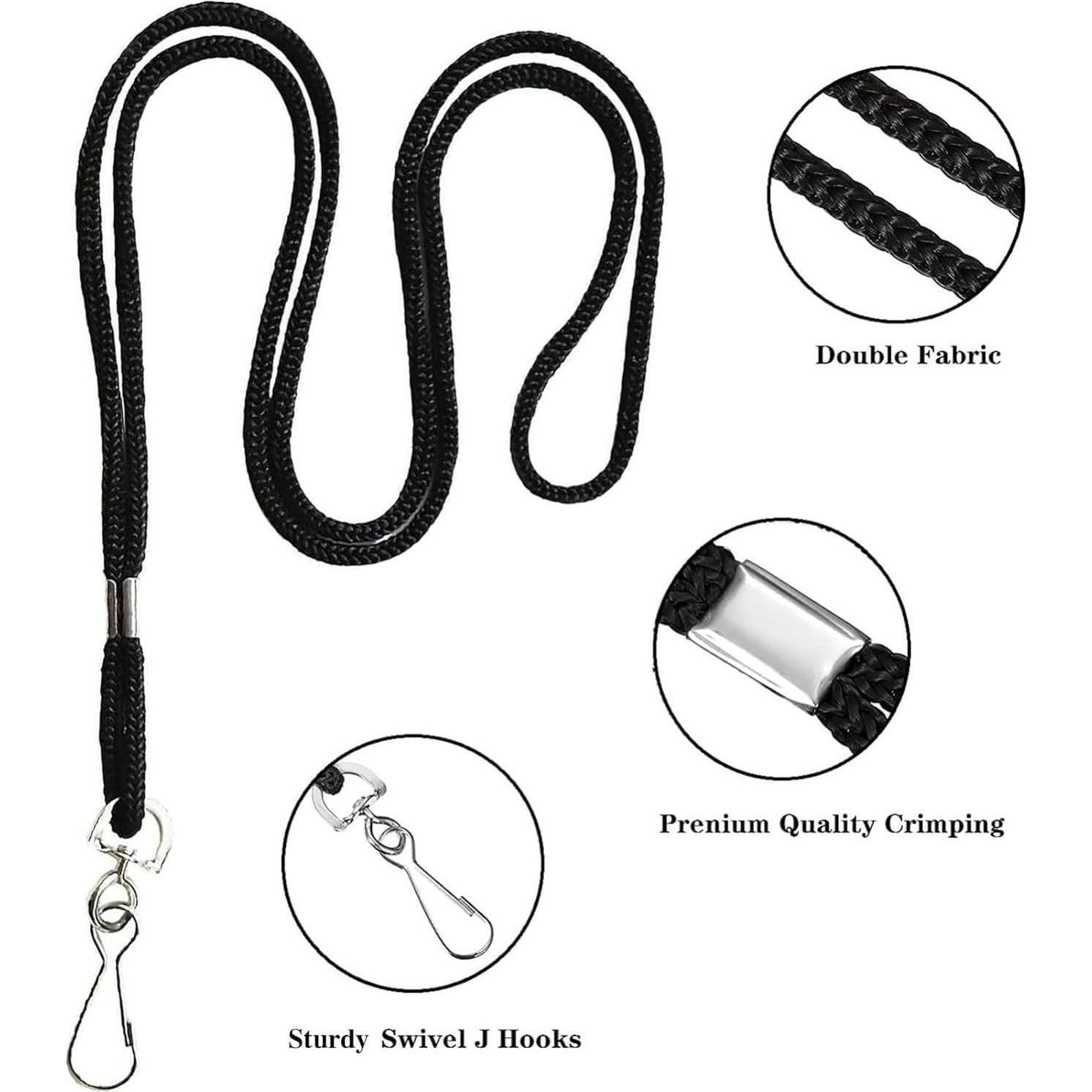 Paquete de 120 cintas negras KAKAMINA para identificación 45.72 cm