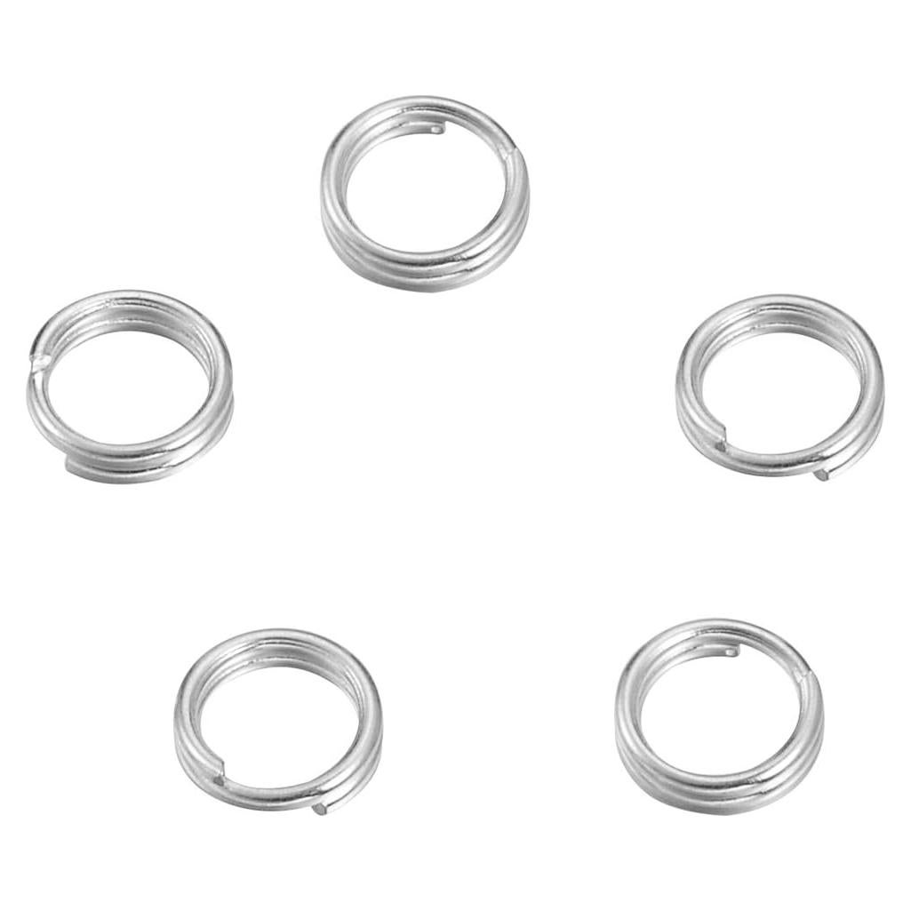 Conector de Anillo Abierto de Plata de Ley VALYRIA 20pcs 5mm
