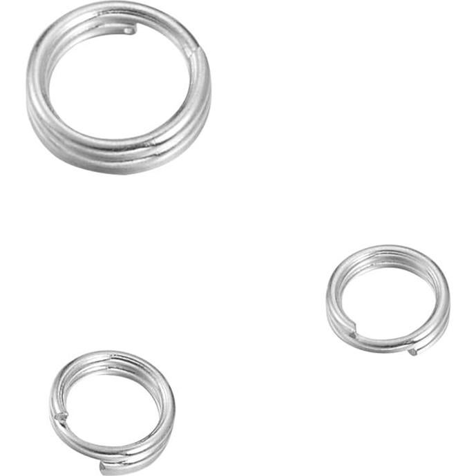 Conector de Anillo Abierto de Plata de Ley VALYRIA 20pcs 5mm