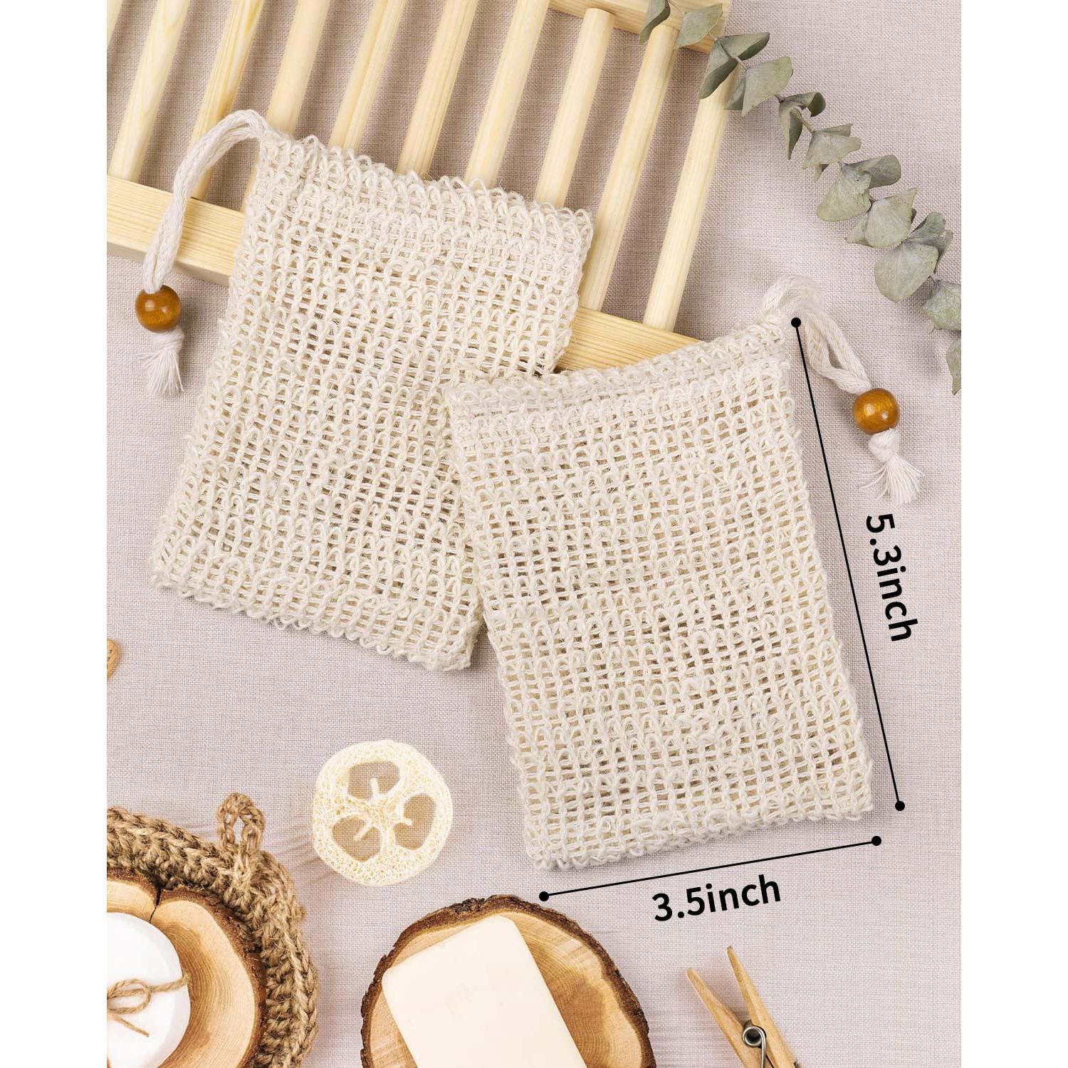 Bolsas de Jabón de Malla Exfoliantes Ycolama 8 Piezas 15x10cm