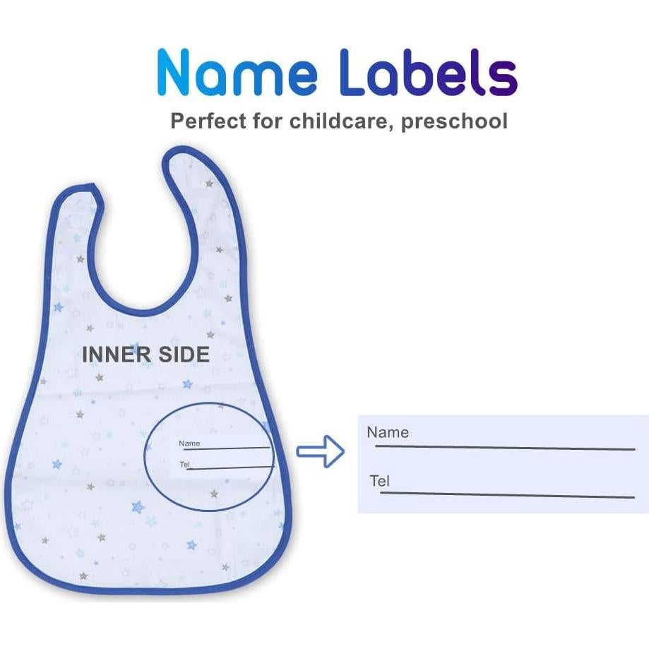 Baberos impermeables 4pack para bebés 6-36 meses - Lavables