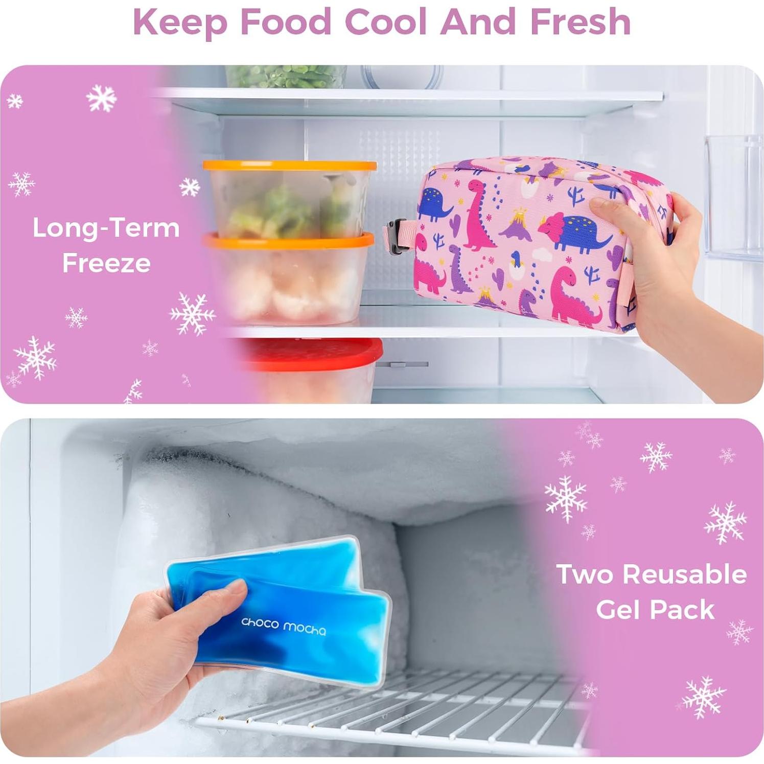 Bolsa Térmica para Snacks Niños Choco Mocha Mariposa 21.6x10.2cm