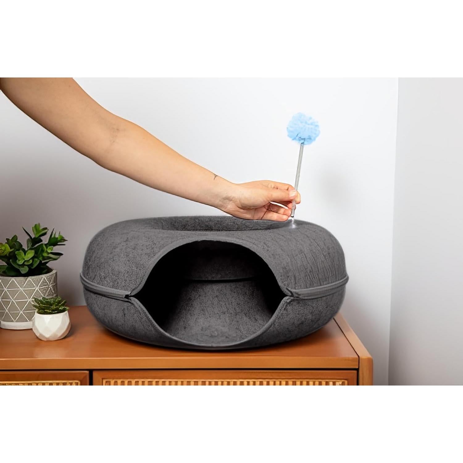 Cama Túnel para Gatos Jia Xi Mediana Gris Oscuro