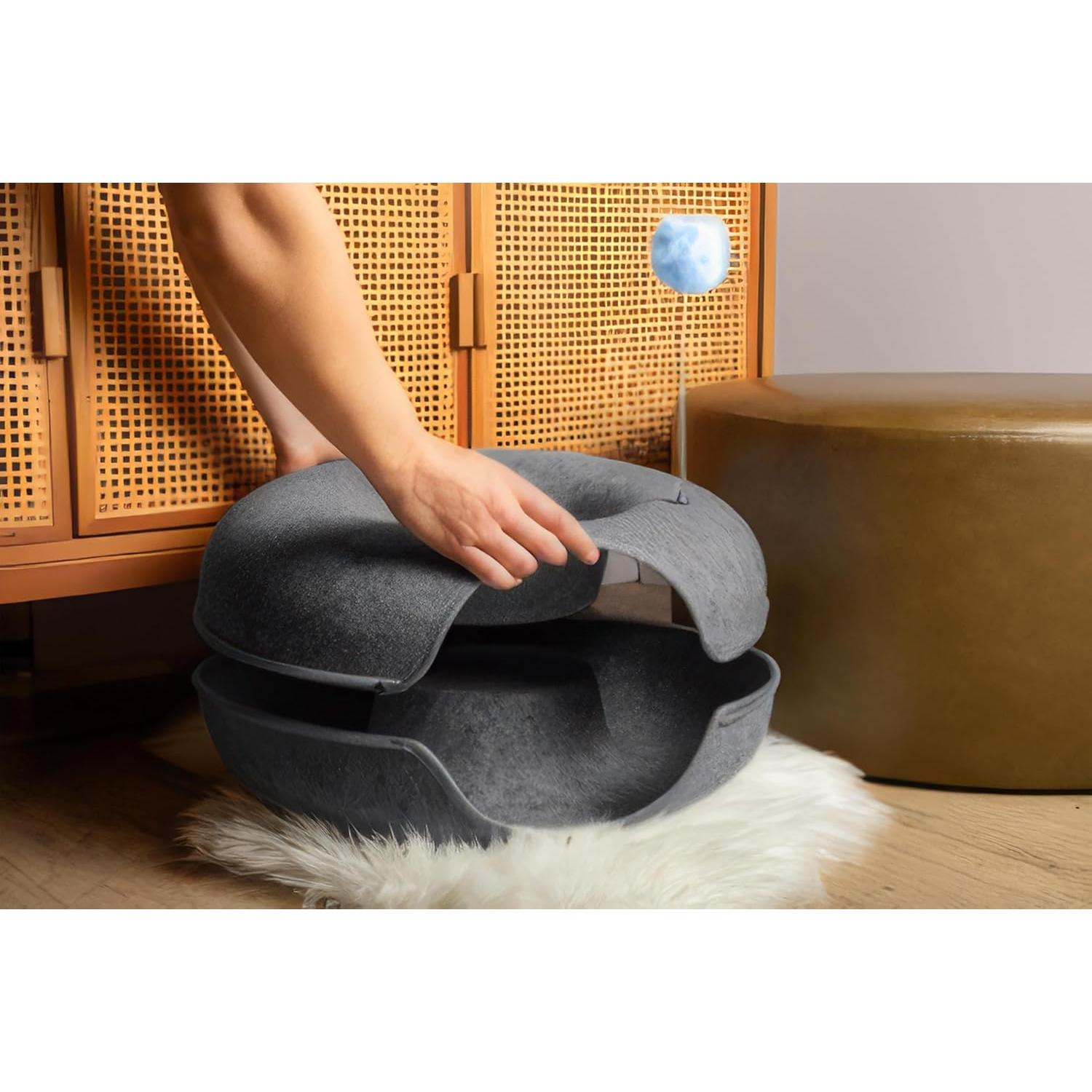 Cama Túnel para Gatos Jia Xi Mediana Gris Oscuro