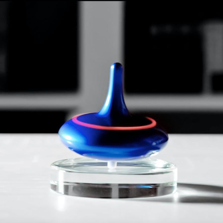 Trompo Eléctrico Cinético Hautech con Base de Vidrio - 6 Horas de Giro