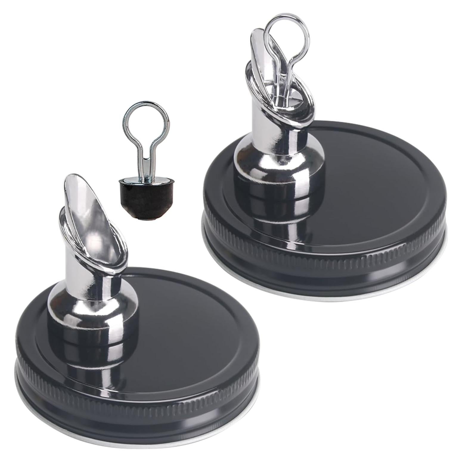 Pico de Vertido para Frascos Mason 86mm ziHenryDa Negro