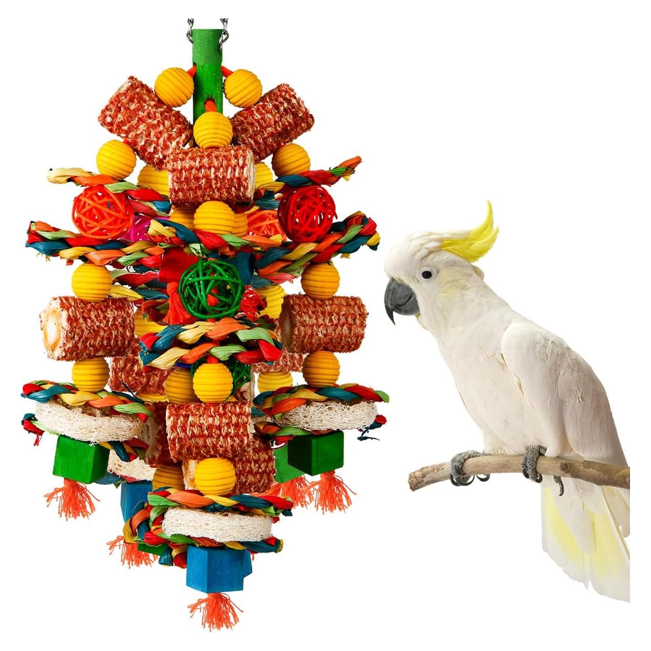 Juguetes para Aves YIXUND - Masticar Mazorca Natural Colorido