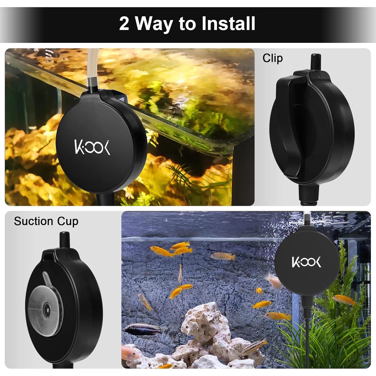 Bomba de Aire Mini GuDoQi para Acuario 1W Ultra Silenciosa