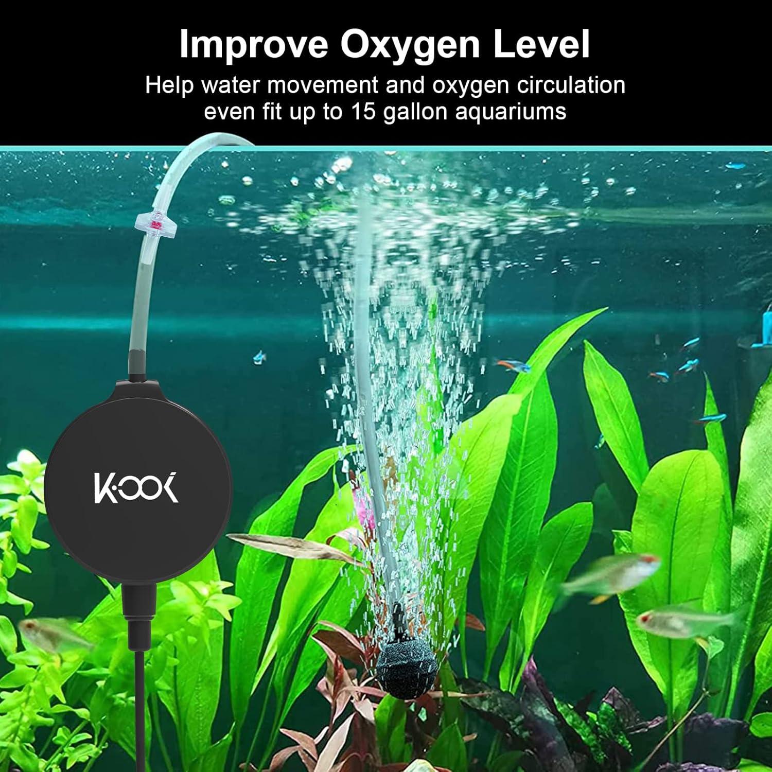 Bomba de Aire Mini GuDoQi para Acuario 1W Ultra Silenciosa