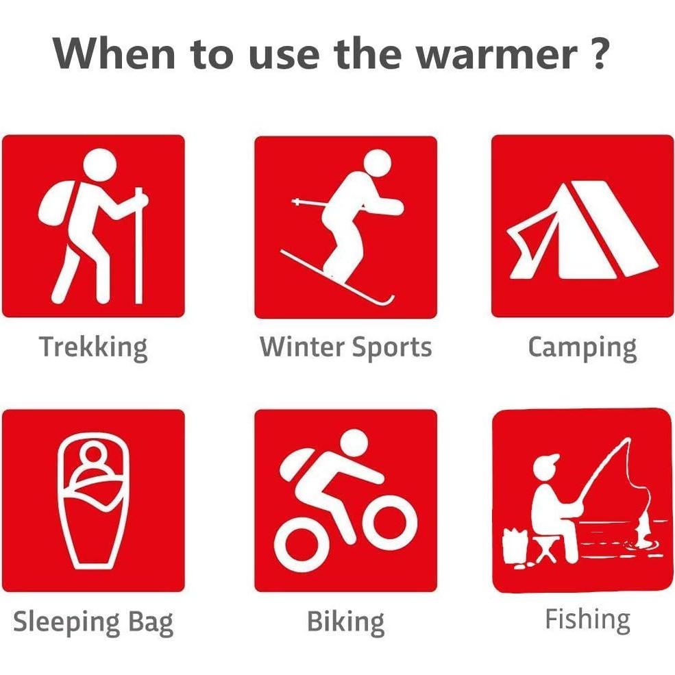 Calentadores de Manos Desechables WORLD-BIO - 20 Paquetes, 8 Horas Calor