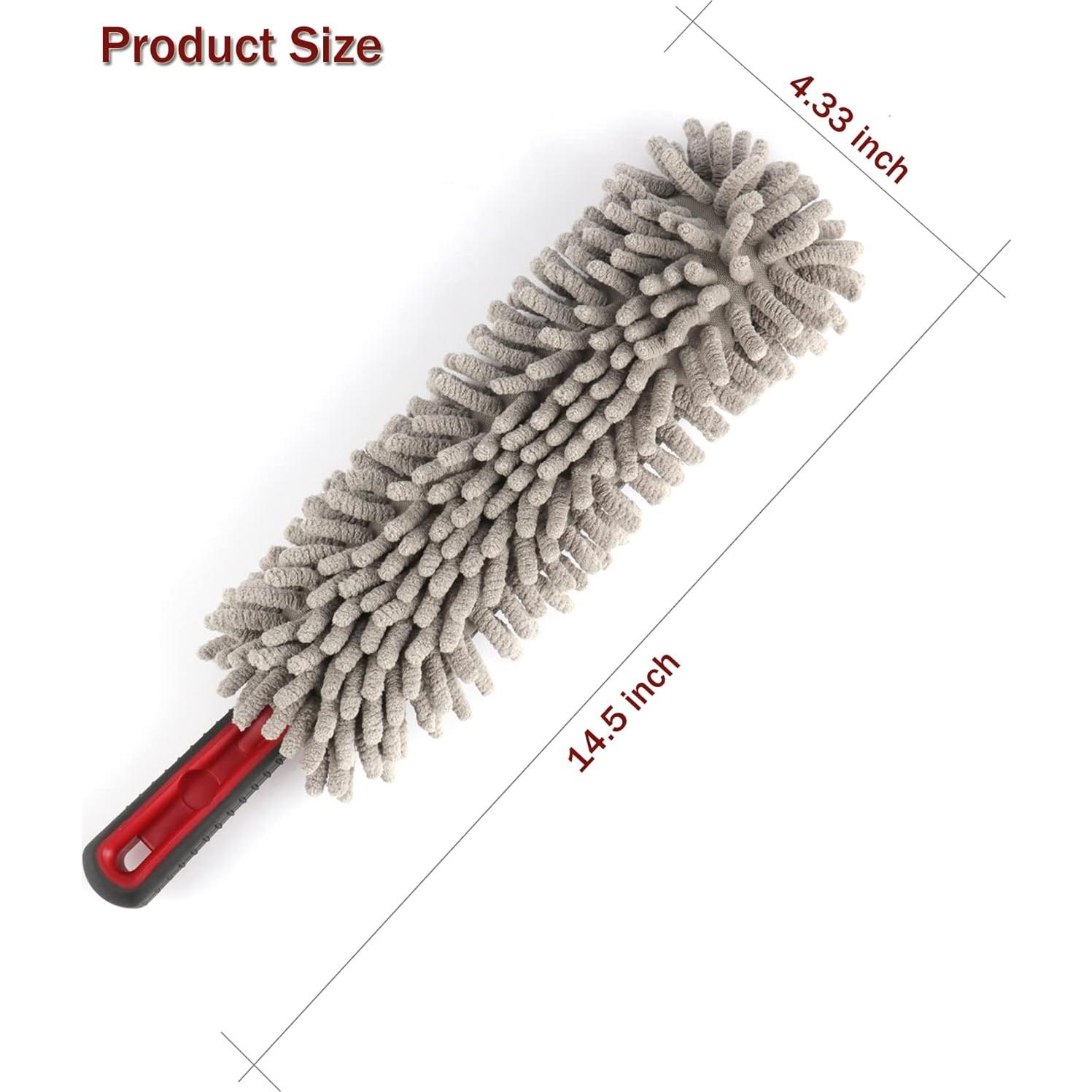 Duster Mini Amiss de Microfibra para Auto y Hogar - Gris