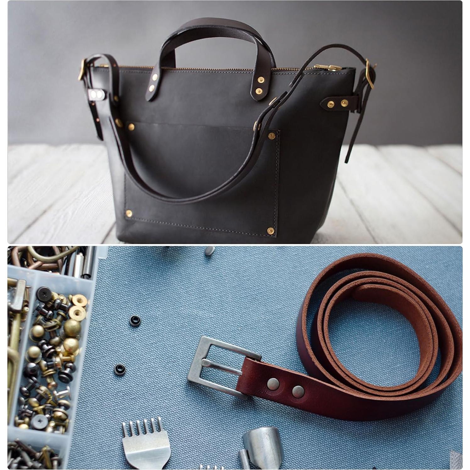 Remaches de Cobre uxcell 20 Set 9x3.3mm para Manualidades