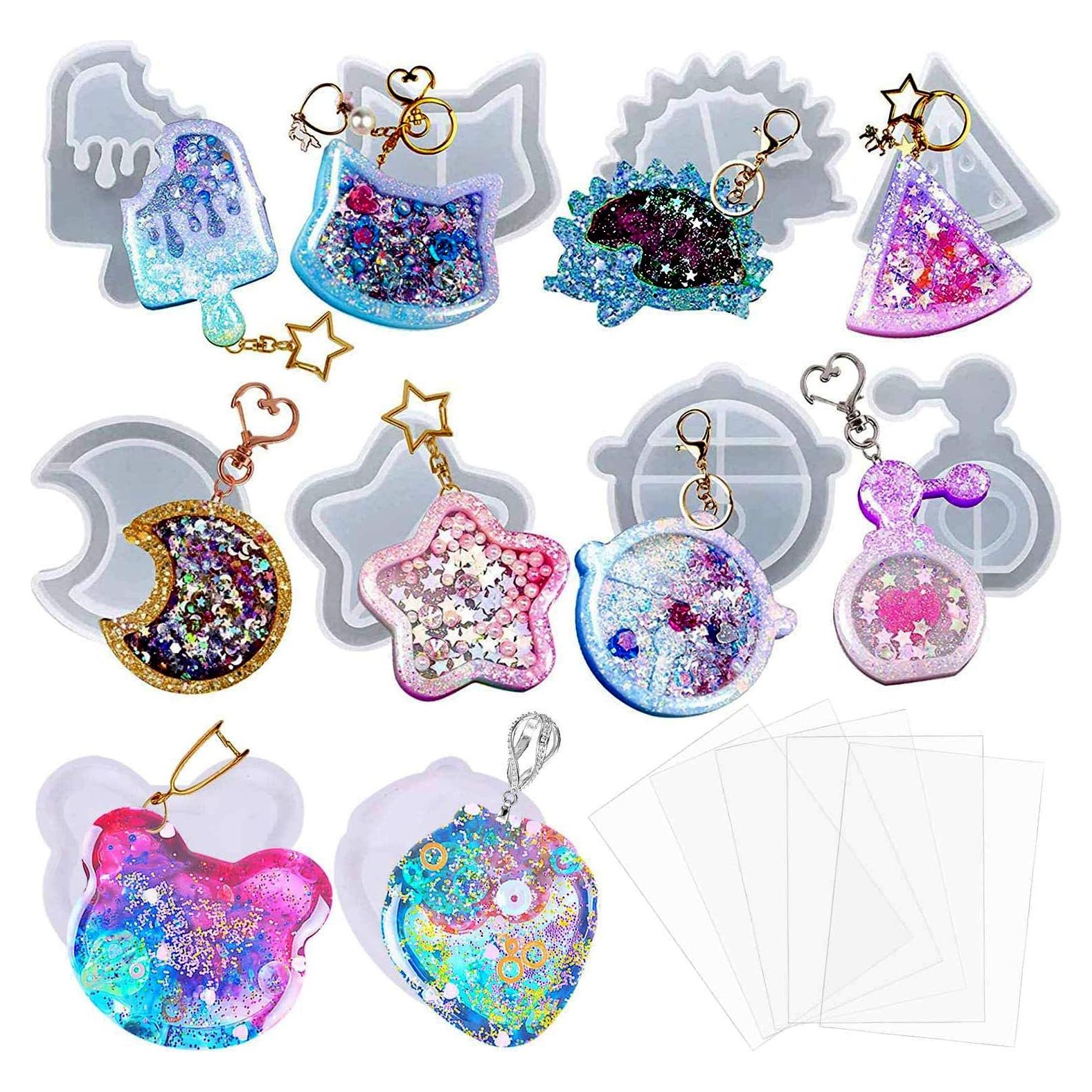 Set de Moldes de Resina Larcenciel 15 Piezas DIY Joyería