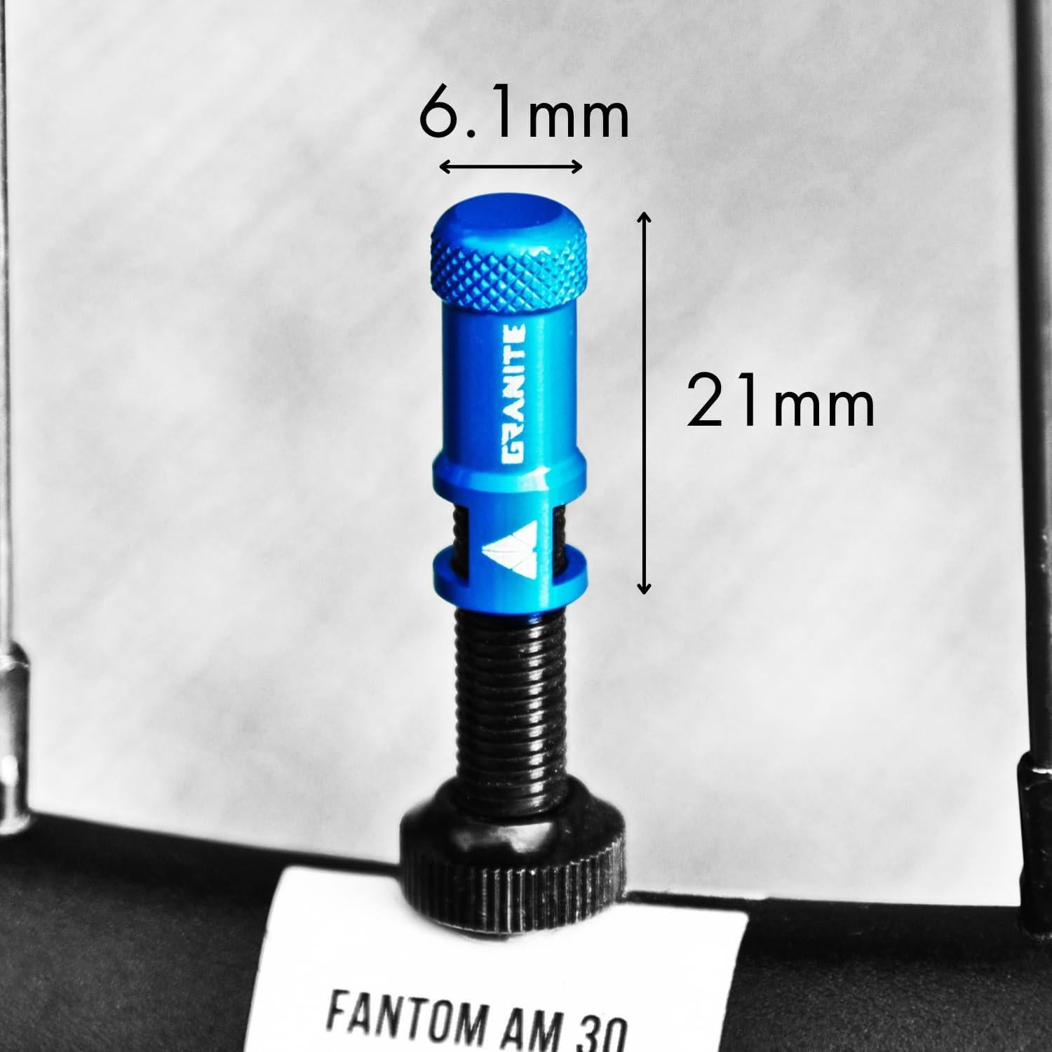 Tapa de Válvula Juicy Nipple Granite - 2 Piezas, Aluminio Negro