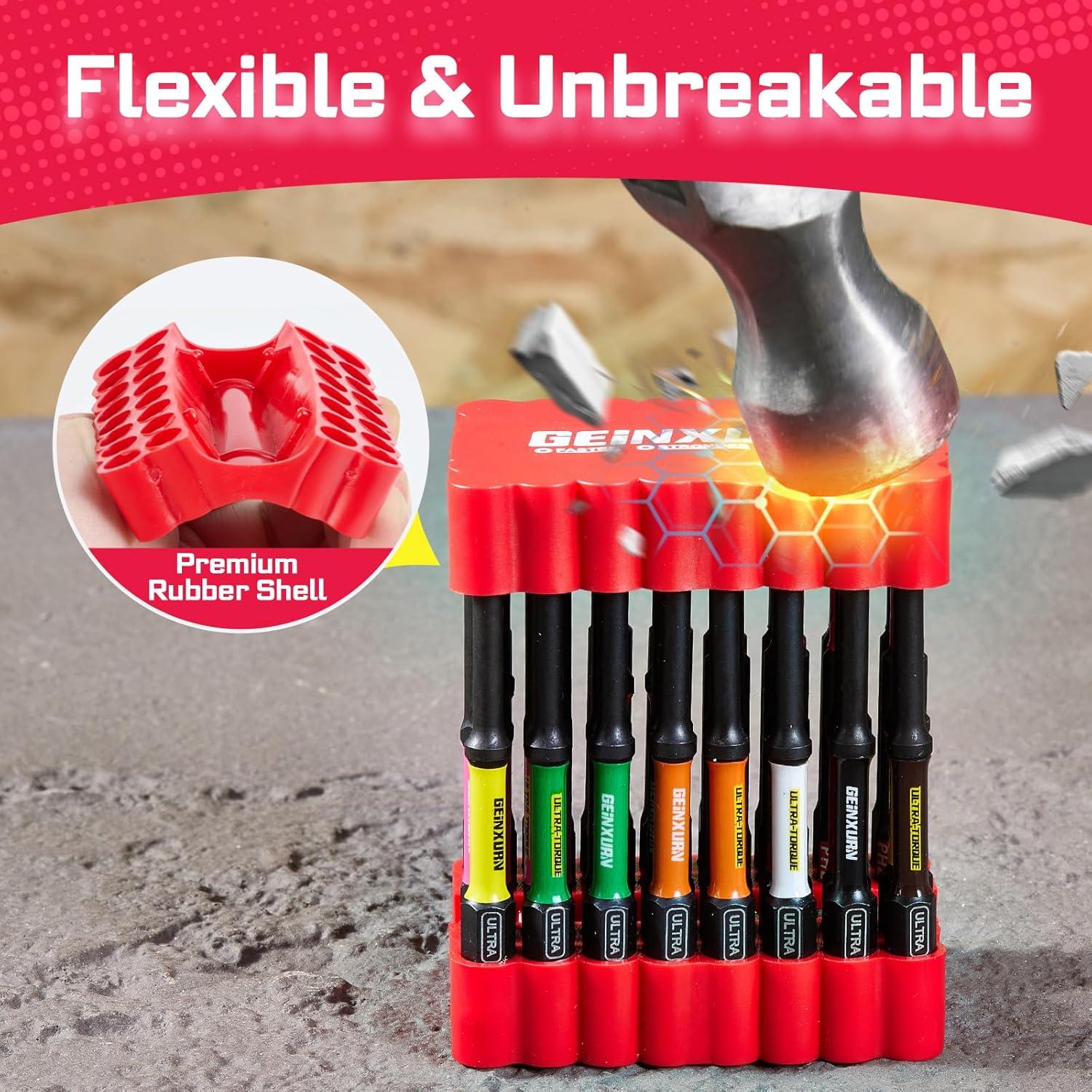 Juego de Puntas de Destornillador GEINXURN 99 Piezas Acero S2