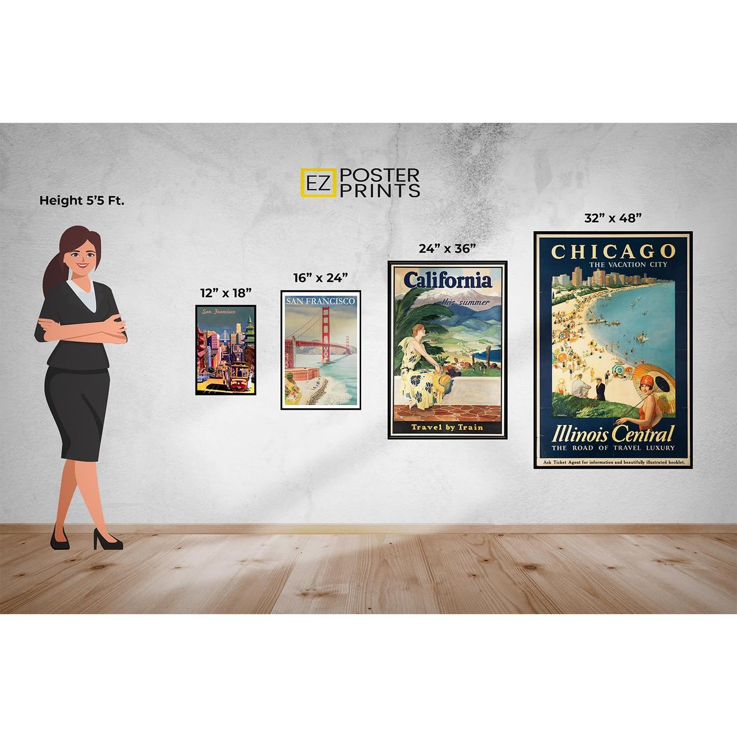 Póster Vintage Odessa 40x60 cm EzPosterPrints - Decoración Oficina