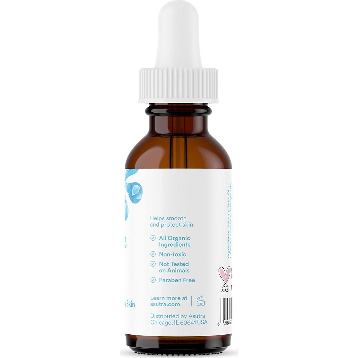 Aceite Facial Restaurar ASUTRA 29.57 ml - Geranio y Rosa Mosqueta