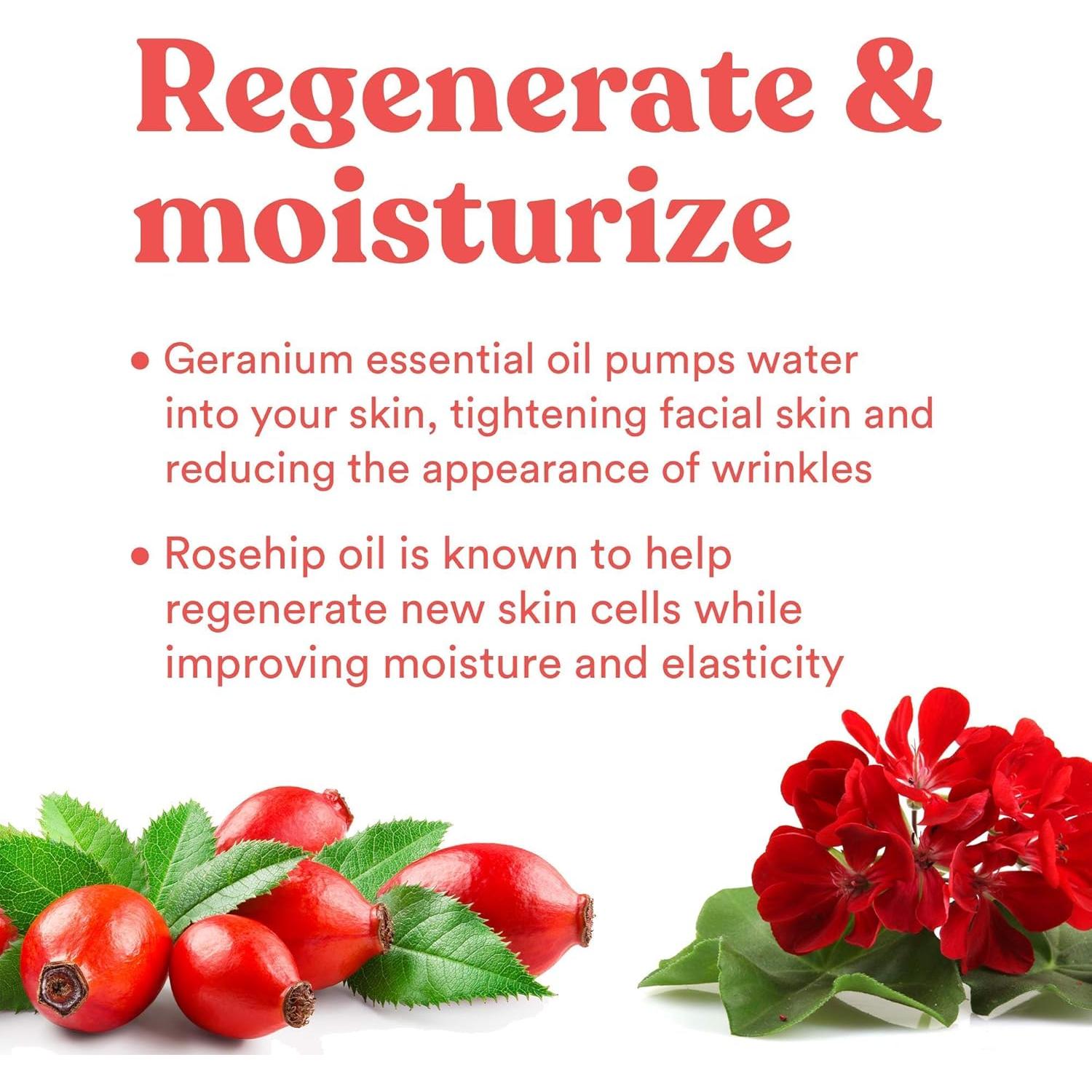 Aceite Facial Restaurar ASUTRA 29.57 ml - Geranio y Rosa Mosqueta