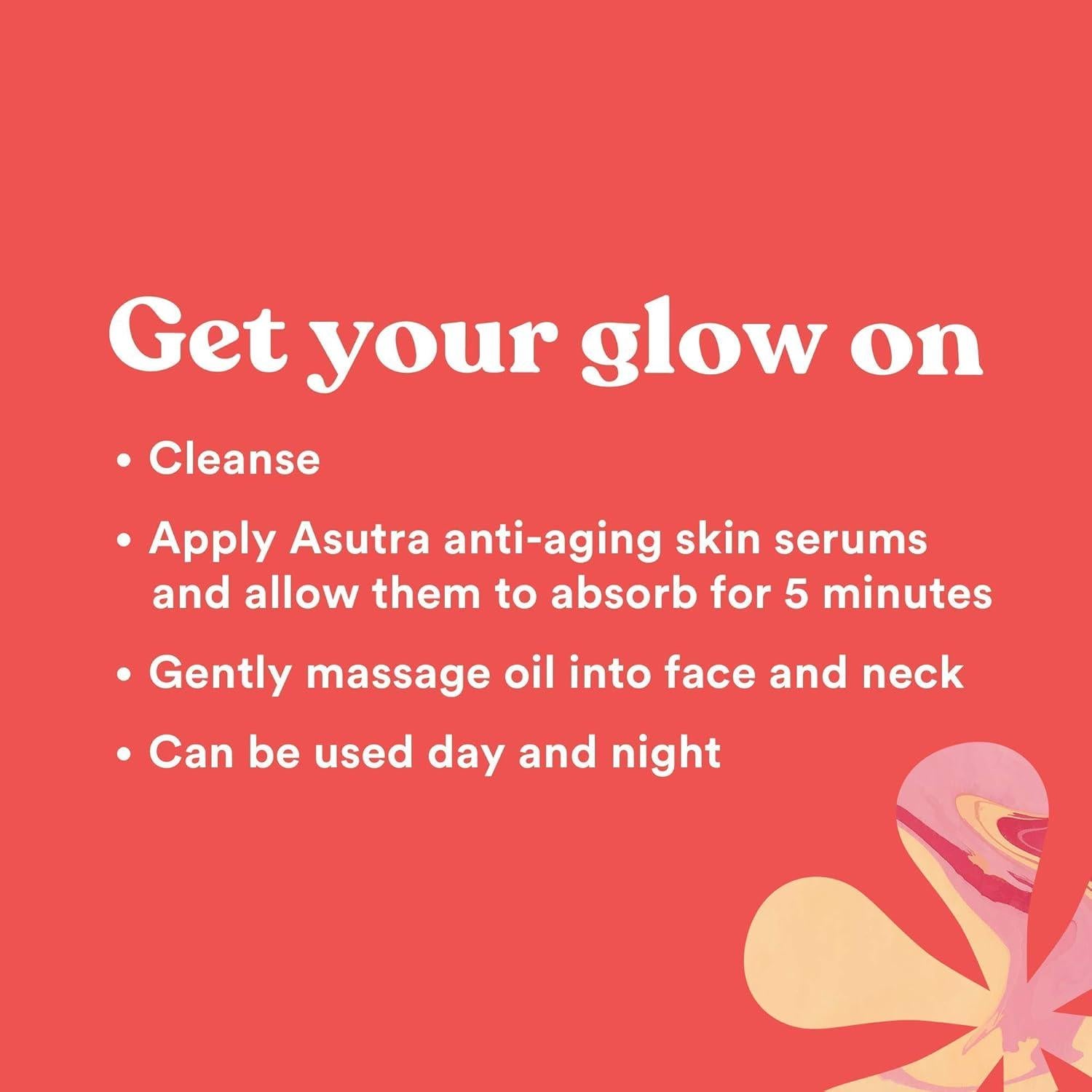 Aceite Facial Restaurar ASUTRA 29.57 ml - Geranio y Rosa Mosqueta