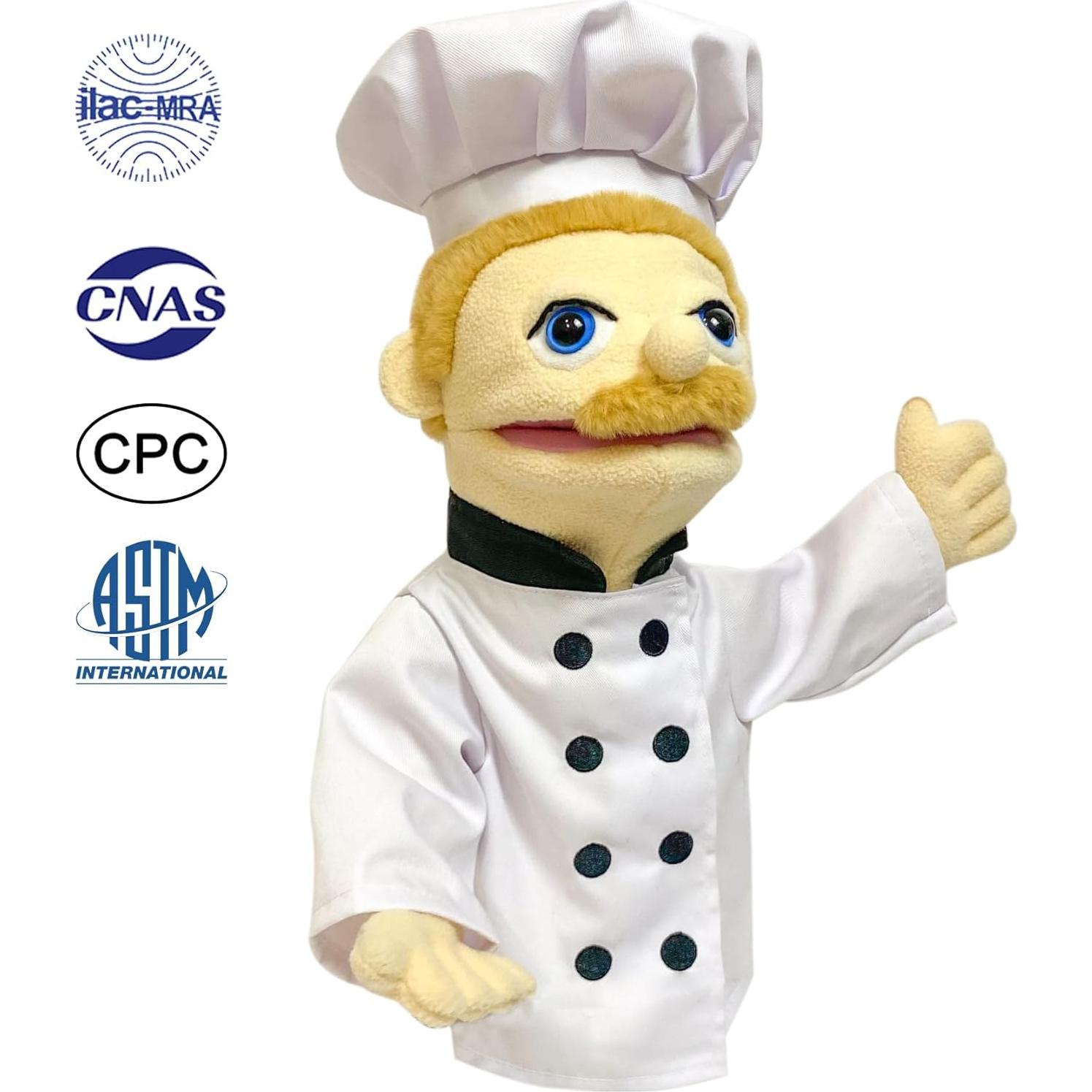 Títere de Ventrílocuo 40 cm Okegztoa para Niños y Adultos