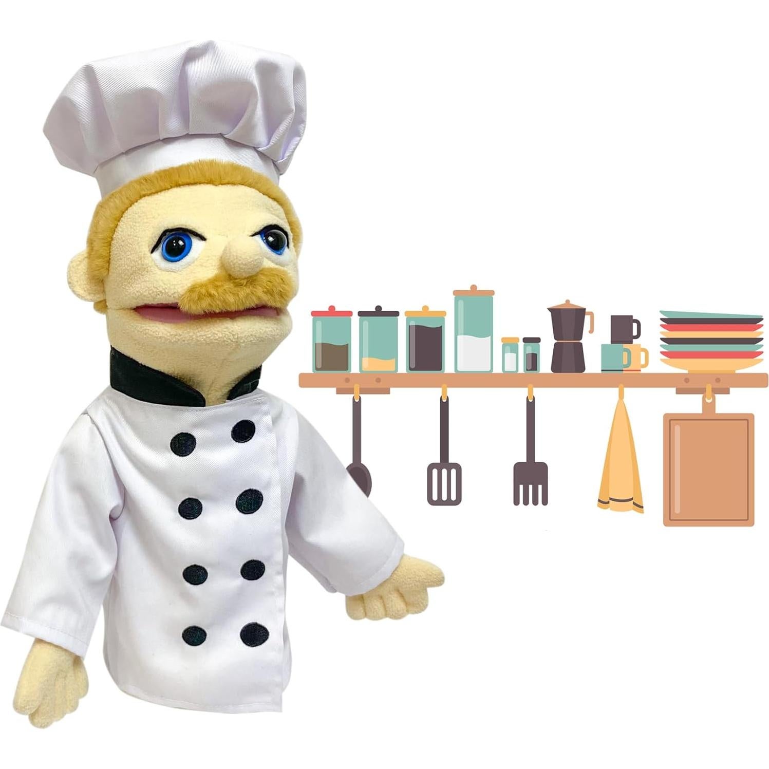 Títere de Ventrílocuo 40 cm Okegztoa para Niños y Adultos