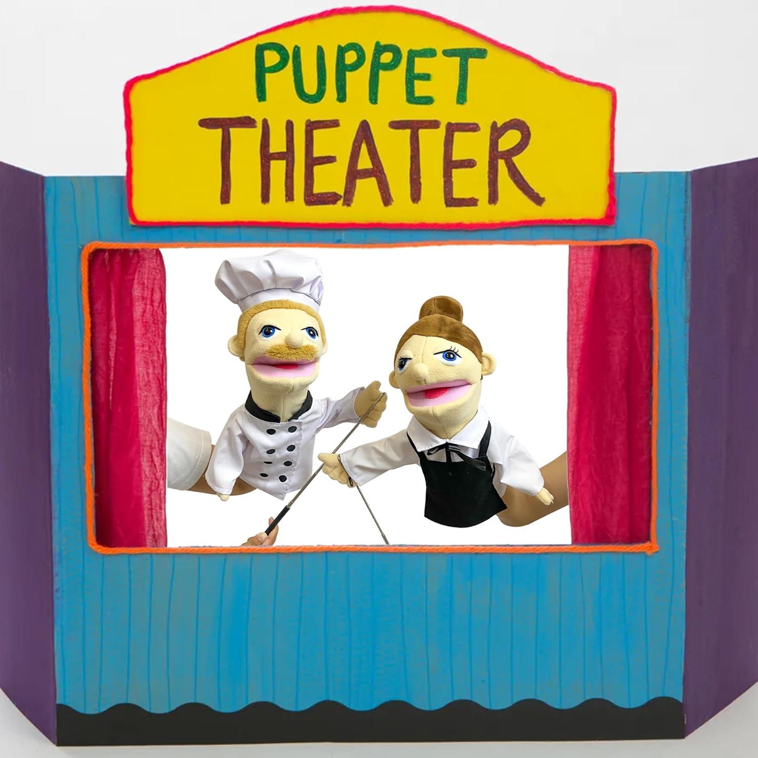 Títere de Ventrílocuo 40 cm Okegztoa para Niños y Adultos