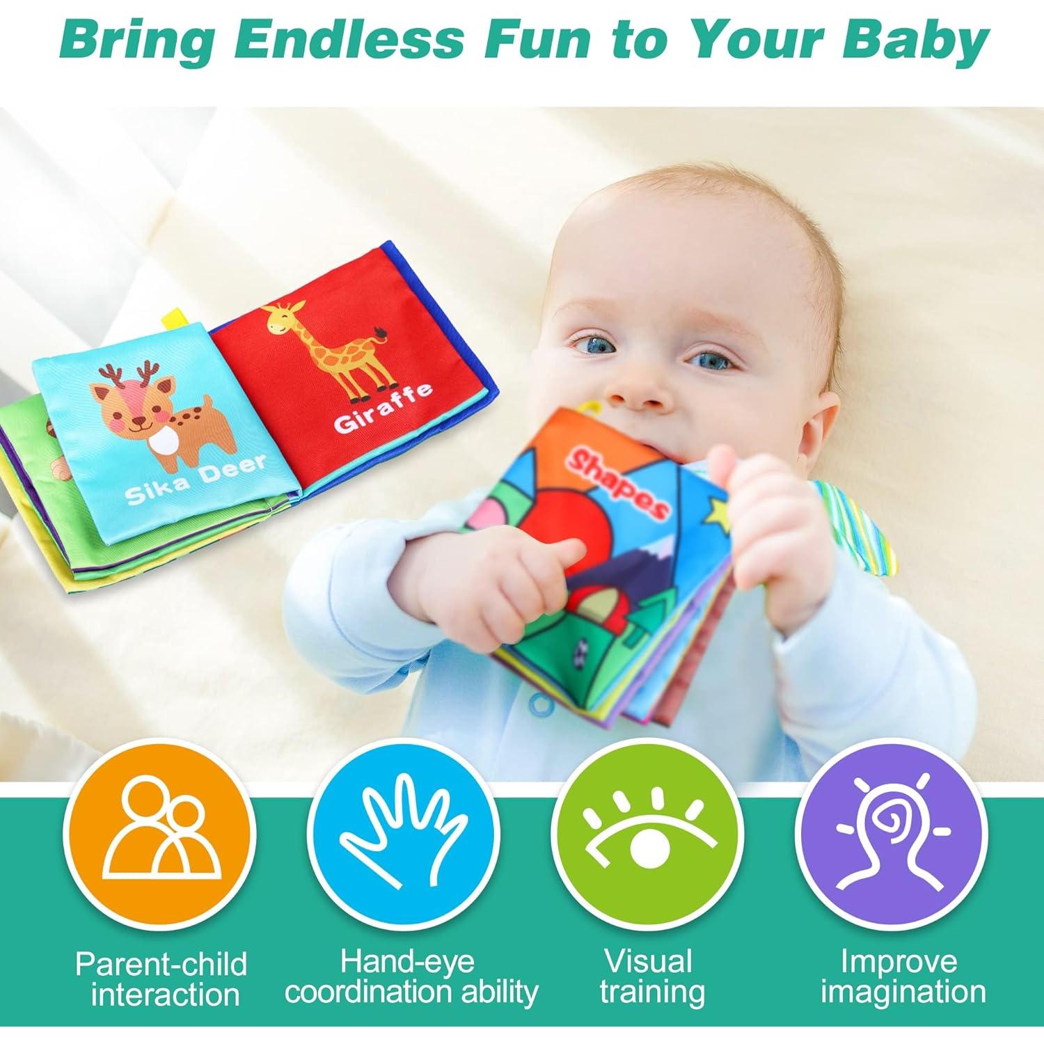 Libros de Baño para Bebés Toyk - Paquete de 8 Piezas