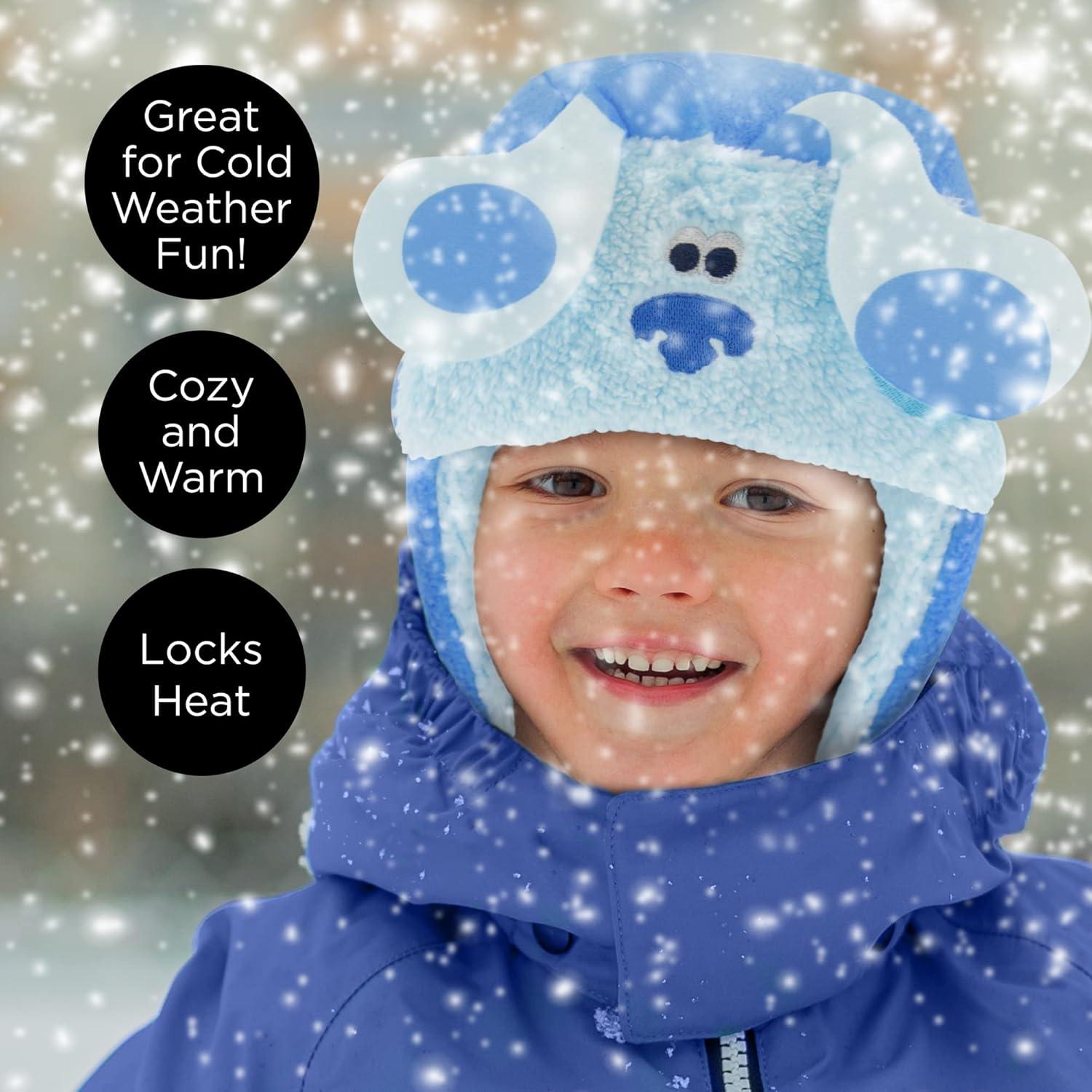 Conjunto Gorro y Mitones Invierno Niños Nickelodeon Blue's Clues