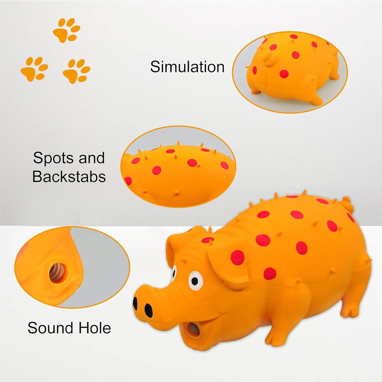 Juguete Squeaky para Perros Andiker, Cerdo de Láttex 20 cm