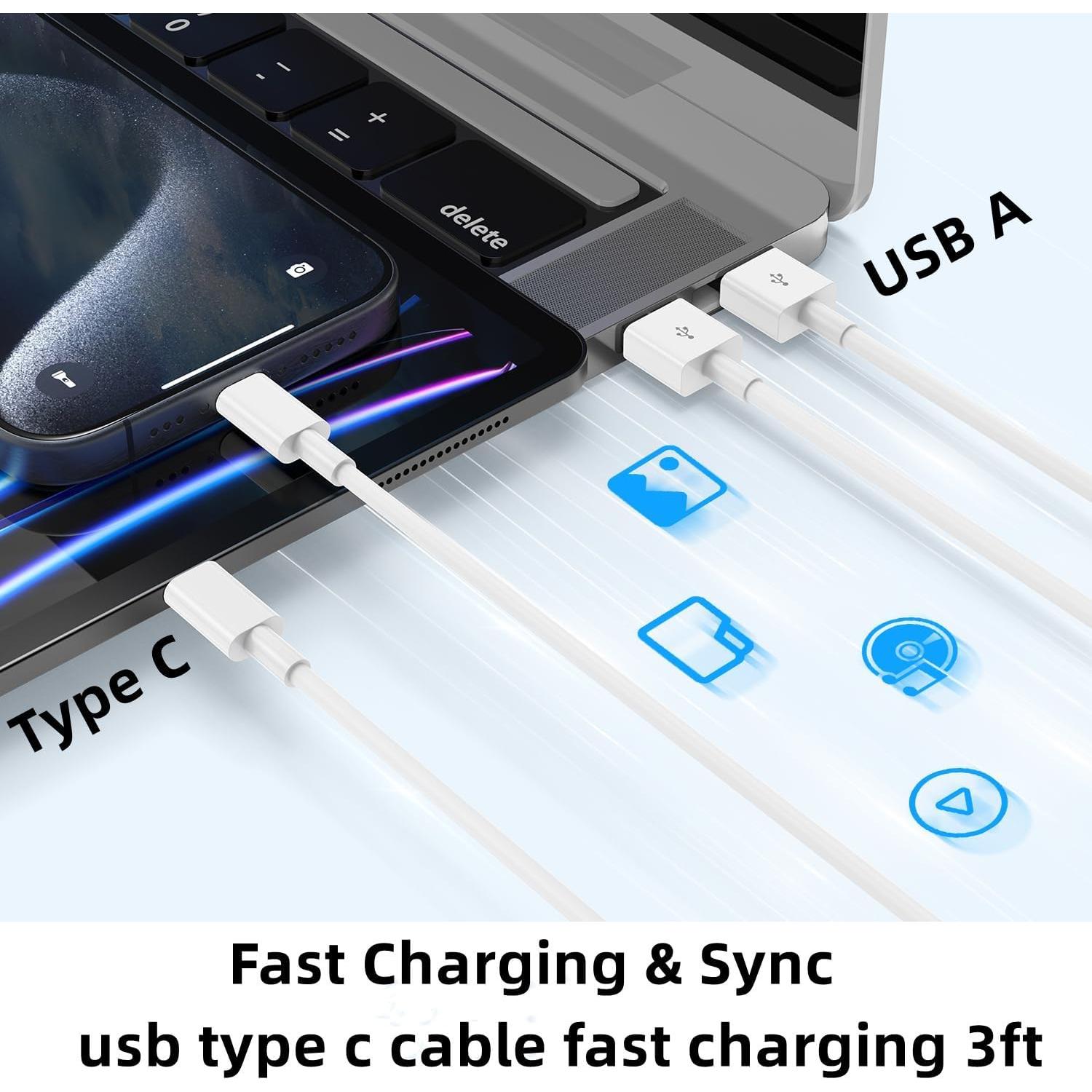 Cable CarPlay USB A a USB C Cionum 3 pies para iPhone 16/15